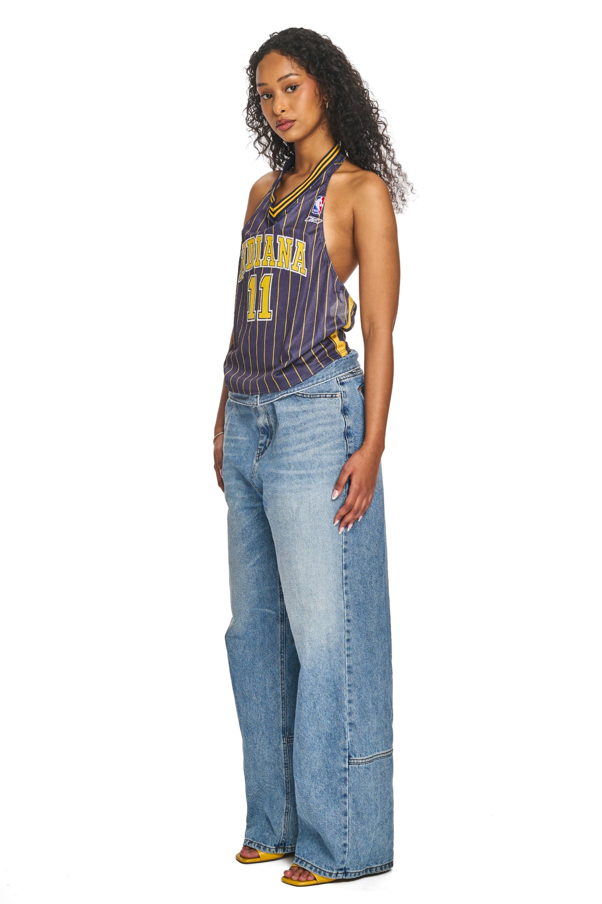 Rework Los Angeles Lakers Halter Top