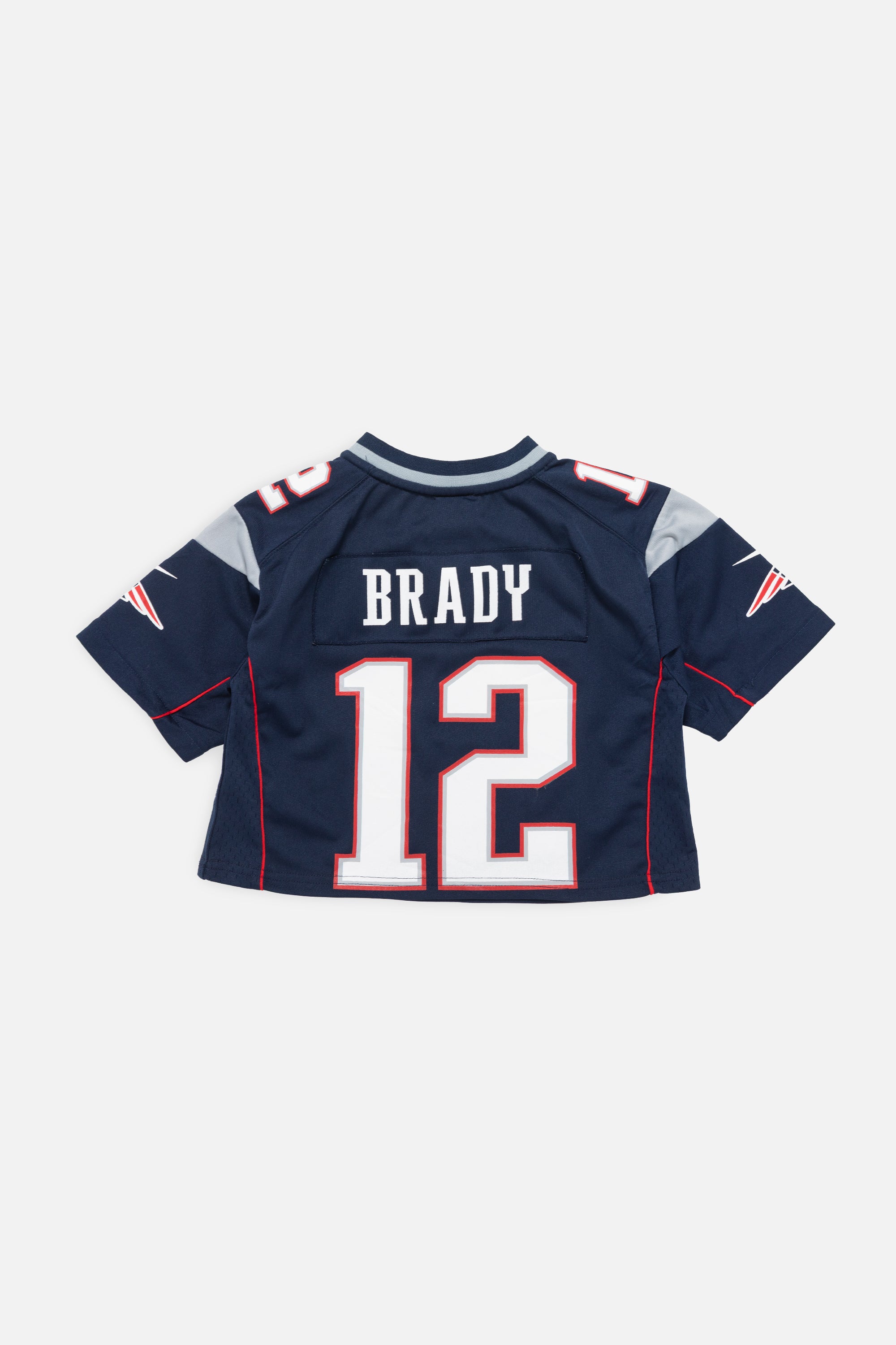 Rework New England Patriots Crop Jersey