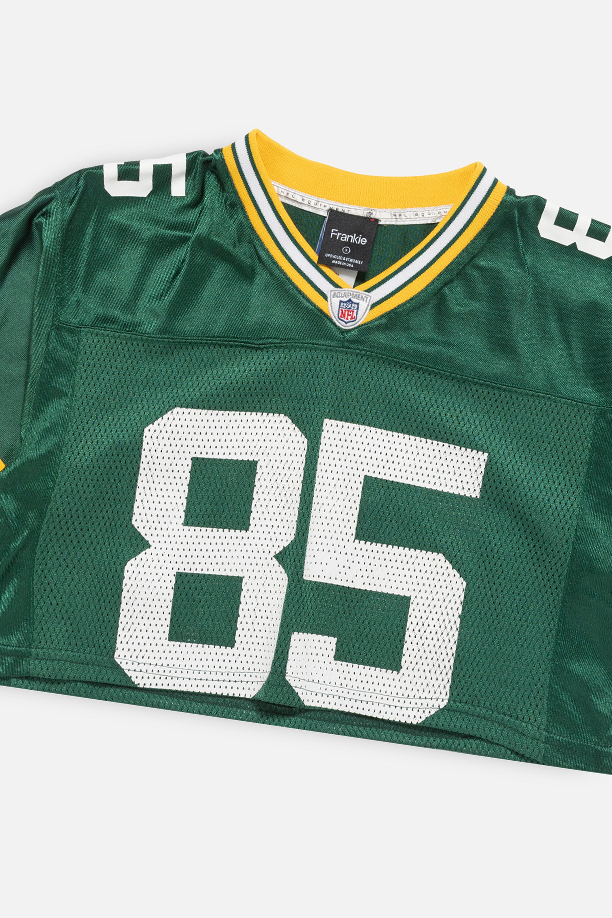 Rework Green Bay Packers Crop Jersey