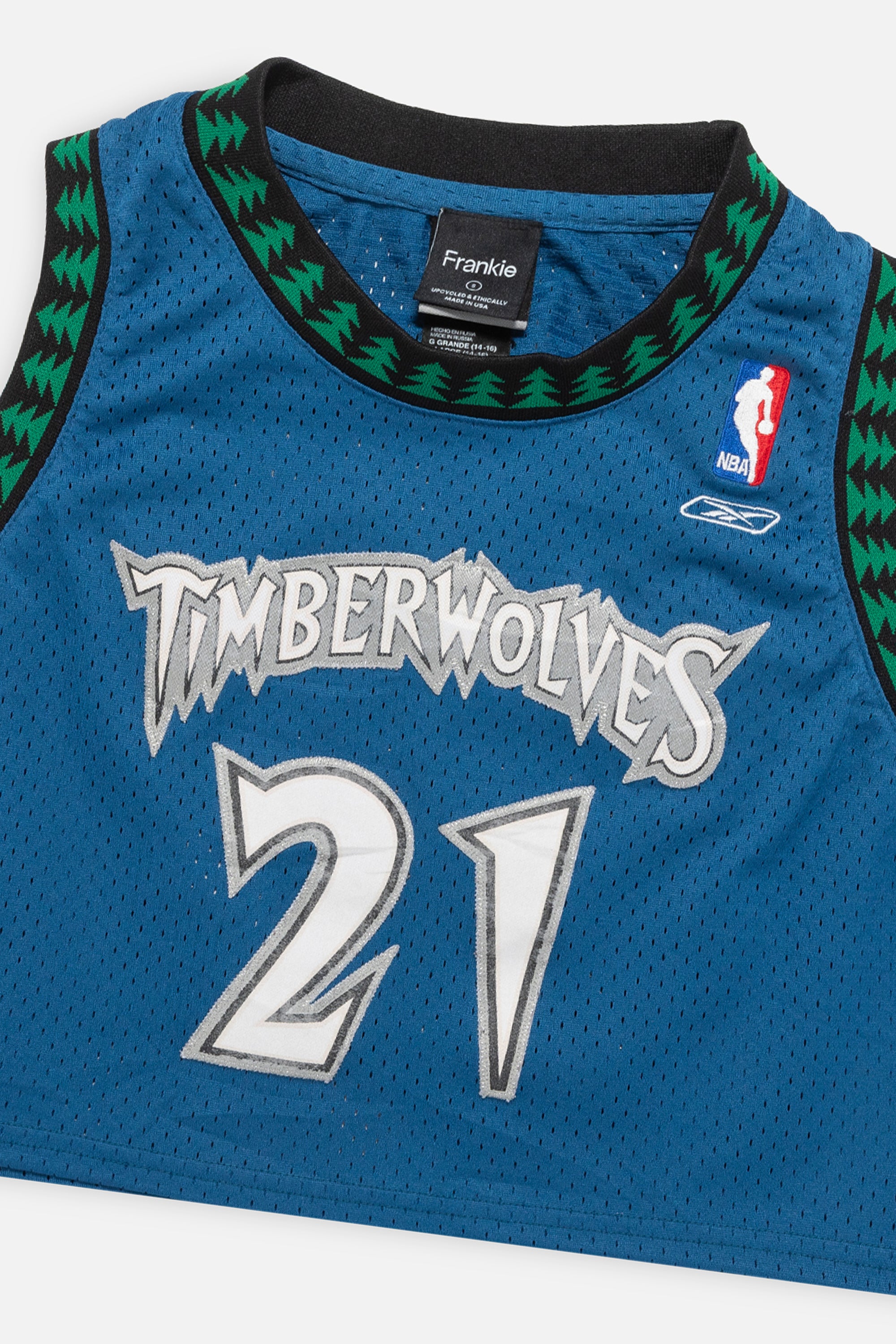Rework Minnesota Timberwolves Crop Jersey