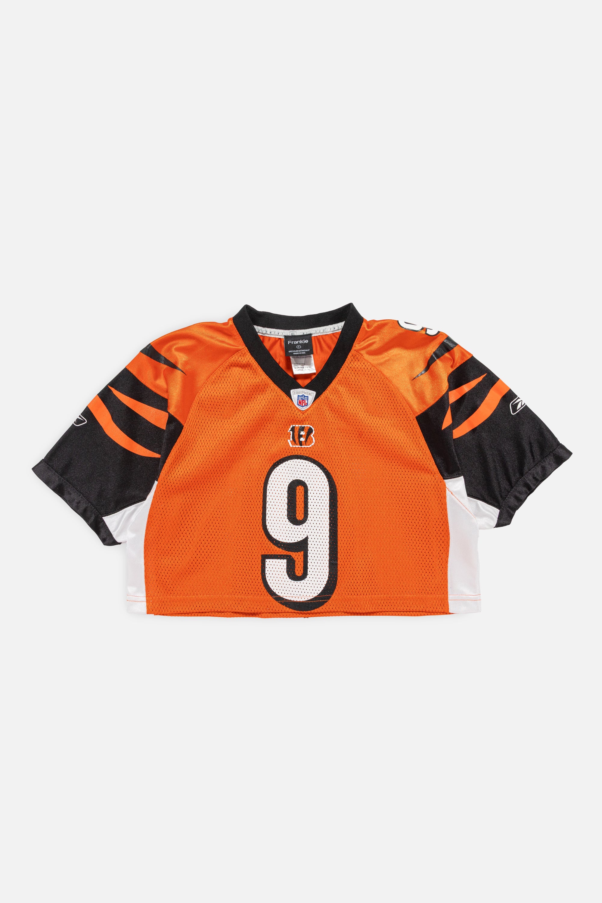 Rework Cincinnati Bengals Crop Jersey