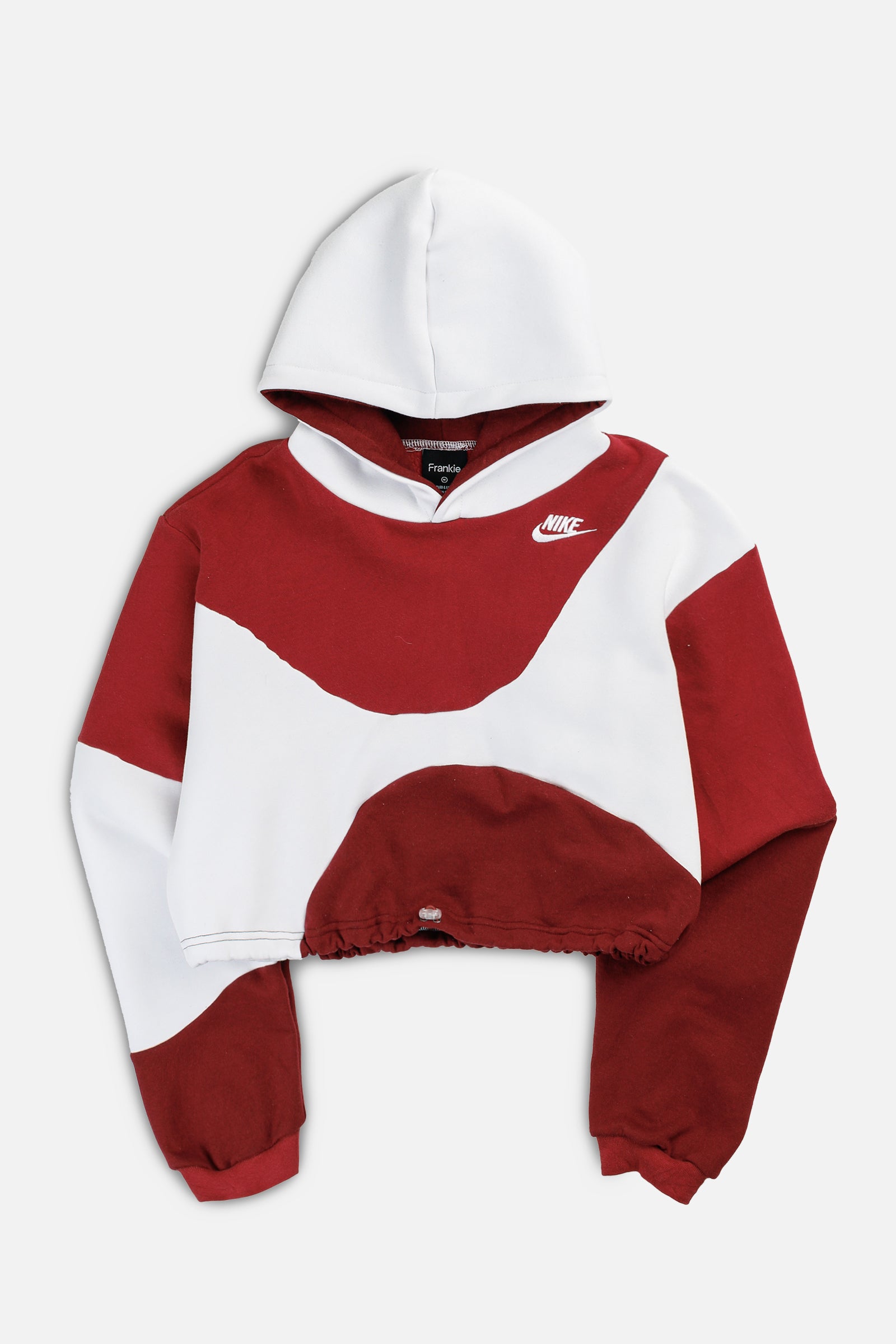 Rework Nike Wave Crop Sweatshirt - M-SWEATERS-Nike-M-Frankie Collective Rare Vintage Streetwear Reworks
