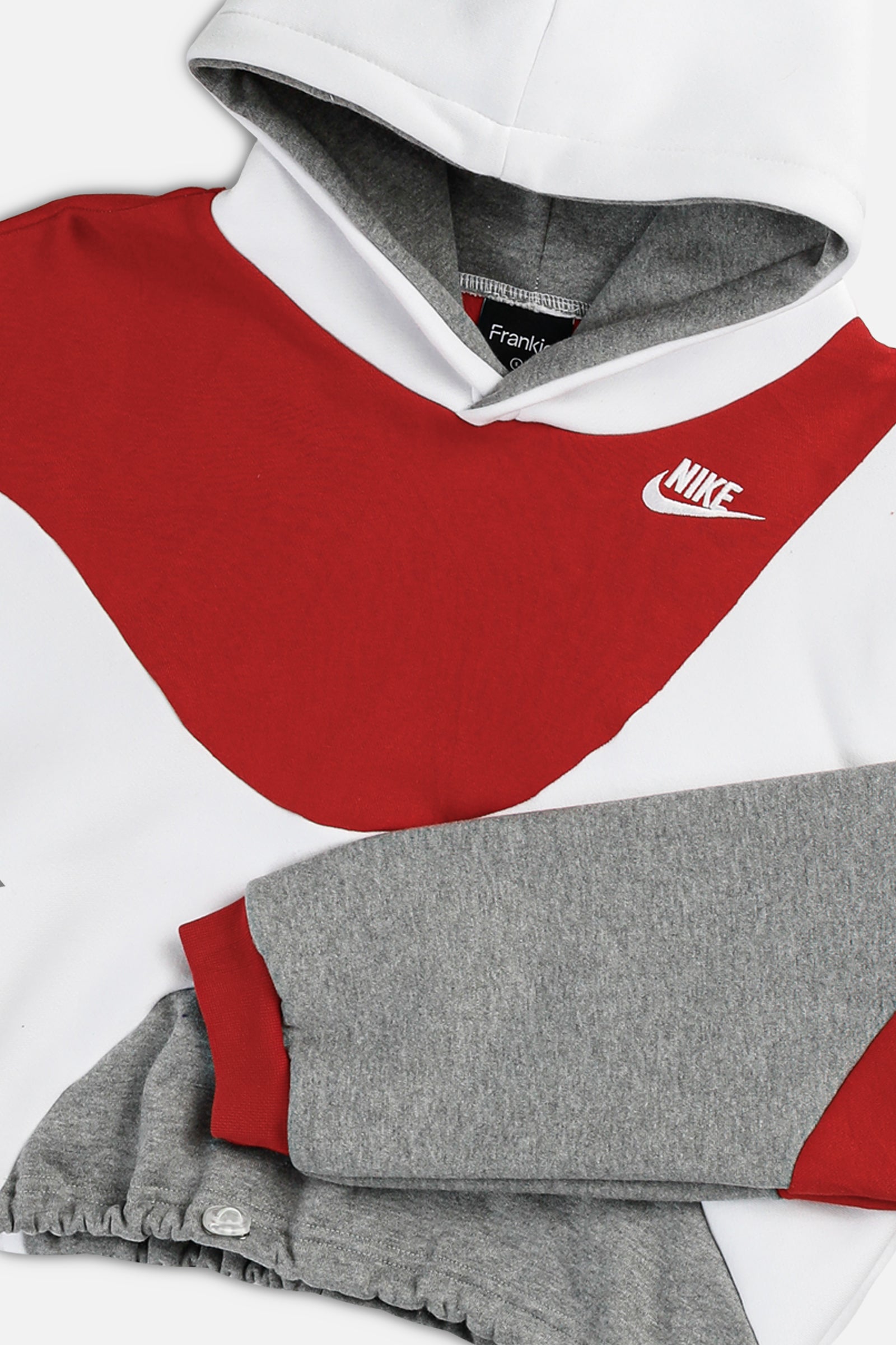 Rework Nike Wave Crop Sweatshirt - S-SWEATERS-Nike-S-Frankie Collective Rare Vintage Streetwear Reworks