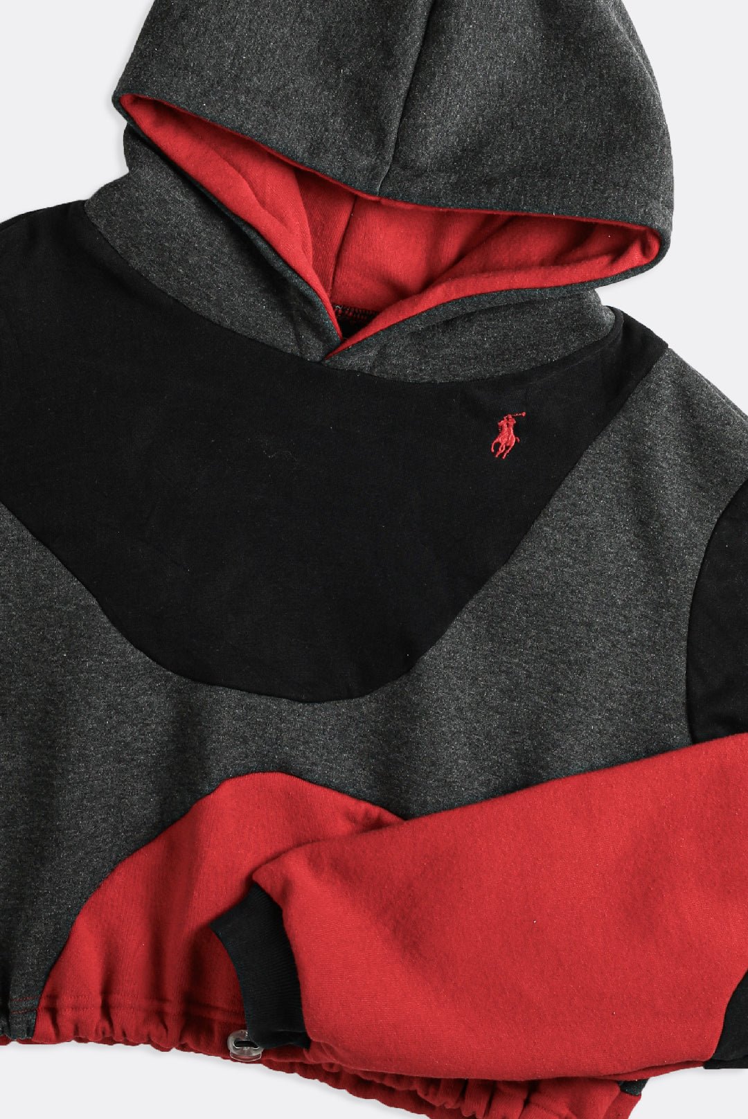Rework Wave Crop Sweatshirt - S-SWEATERS-vendor-unknown-Frankie Collective Rare Vintage Streetwear Reworks