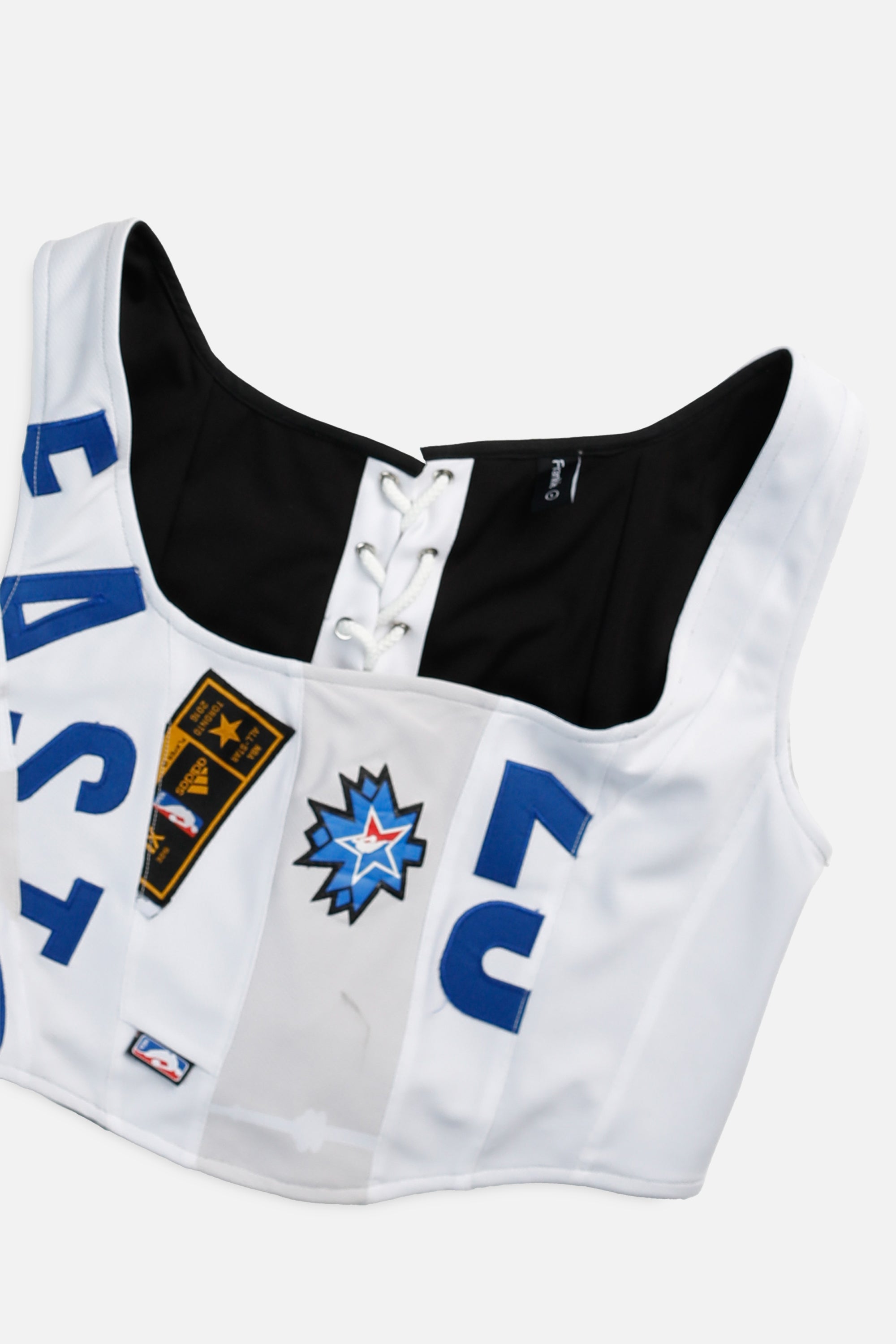 Rework 2016 All-Star NBA Corset - L-TOPS-NBA-L-Frankie Collective Rare Vintage Streetwear Reworks