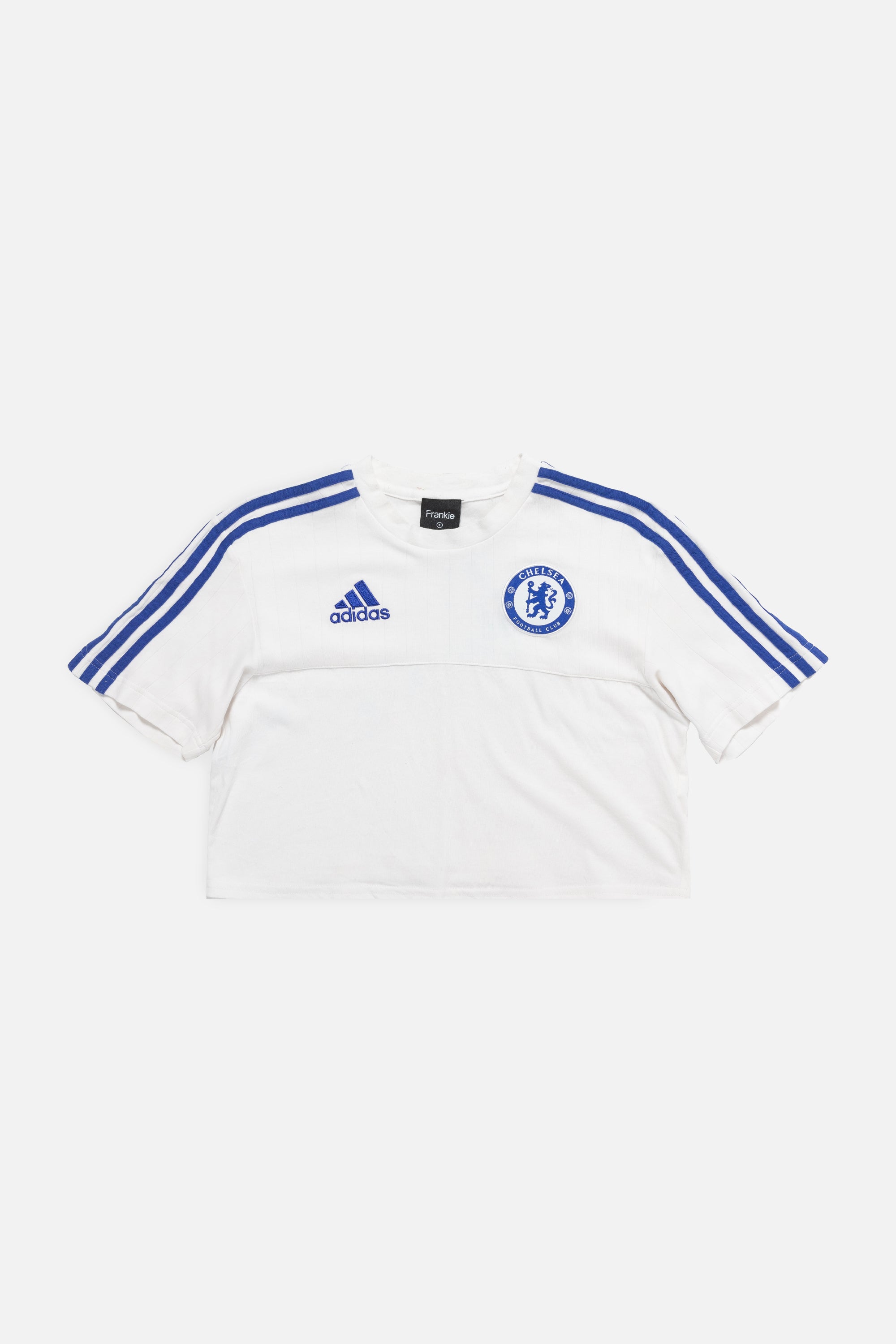 Rework Chelsea FC Crop Jersey-Adidas-Frankie Collective-Rework-Vintage-Streetwear