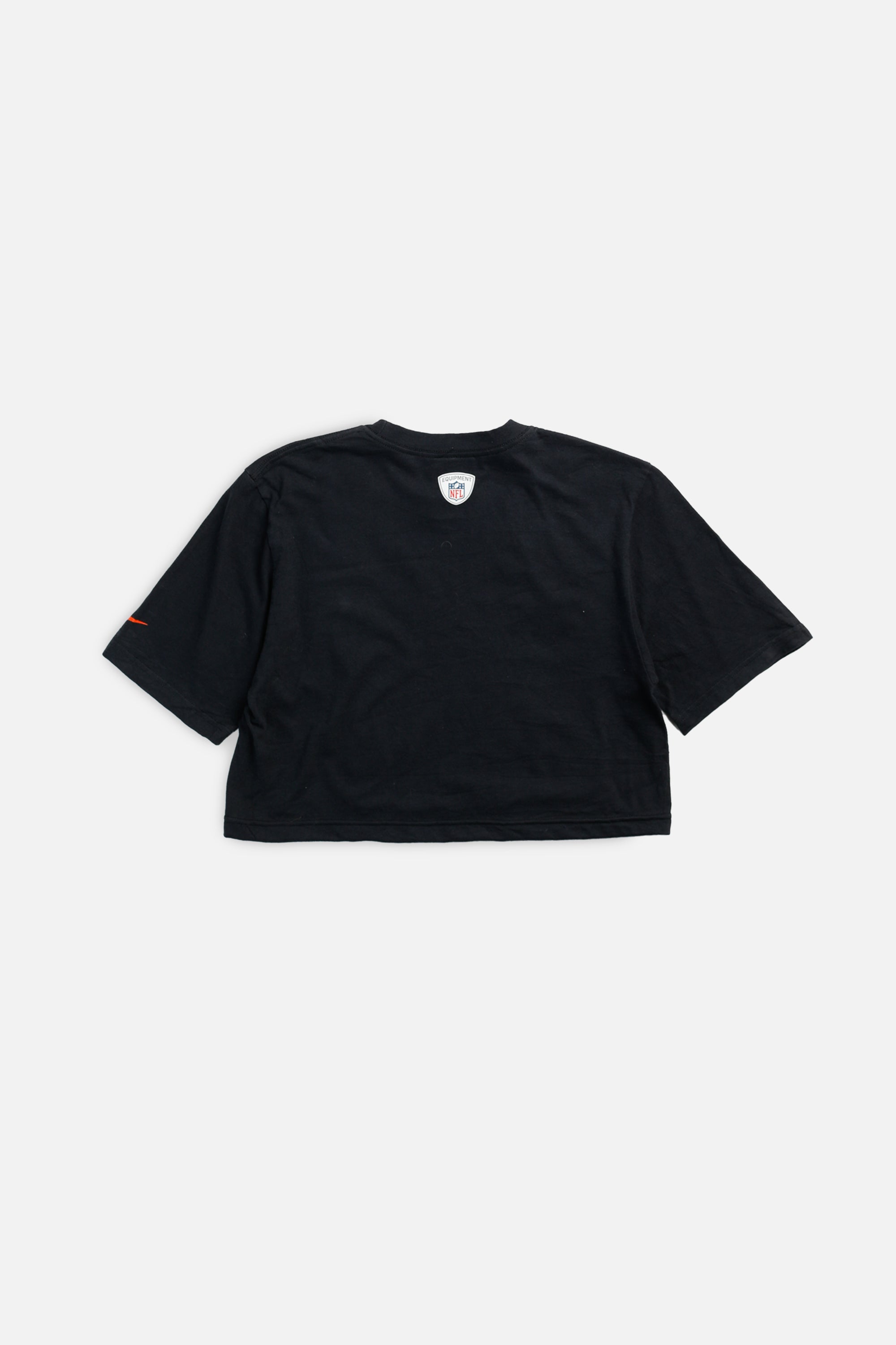 Rework Cincinnati Bengals NFL Crop Tee - S-TOPS-NFL-S-Frankie Collective Rare Vintage Streetwear Reworks