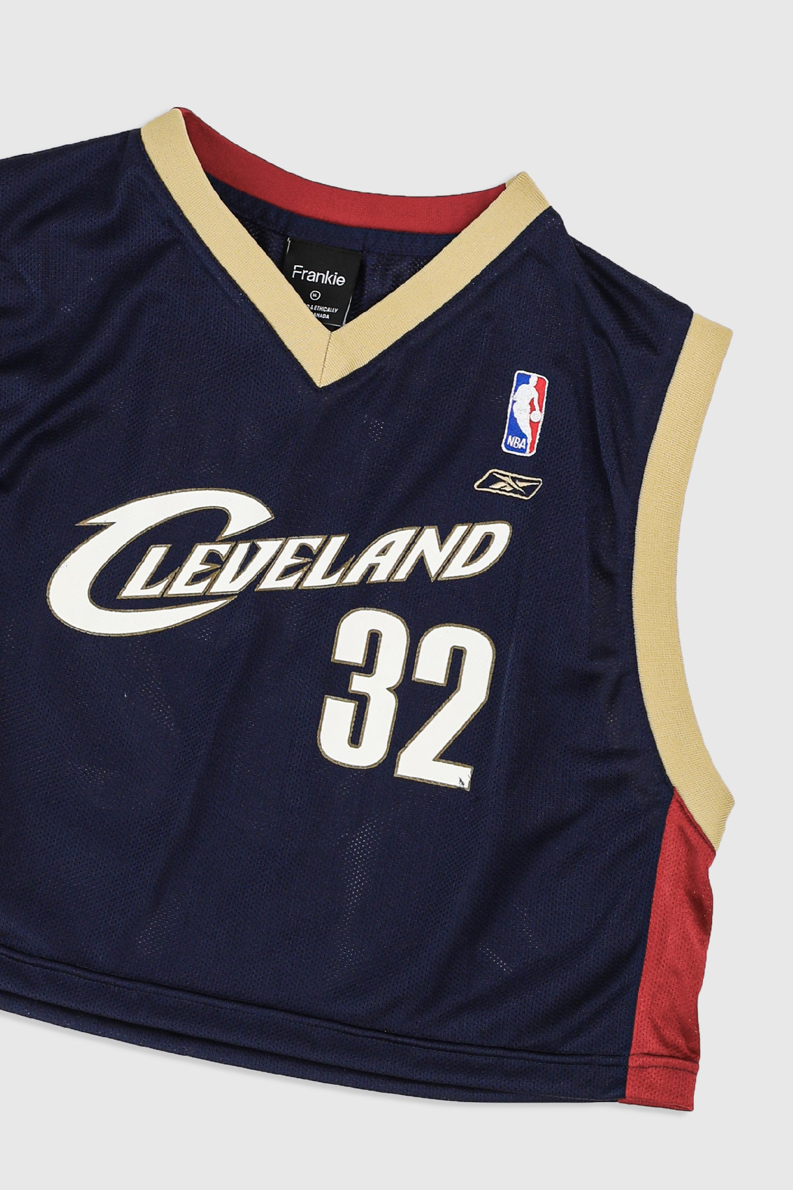 Rework Cleveland Cavaliers Crop Jersey - XL-JERSEYS-NBA-Frankie Collective Rare Vintage Streetwear Reworks