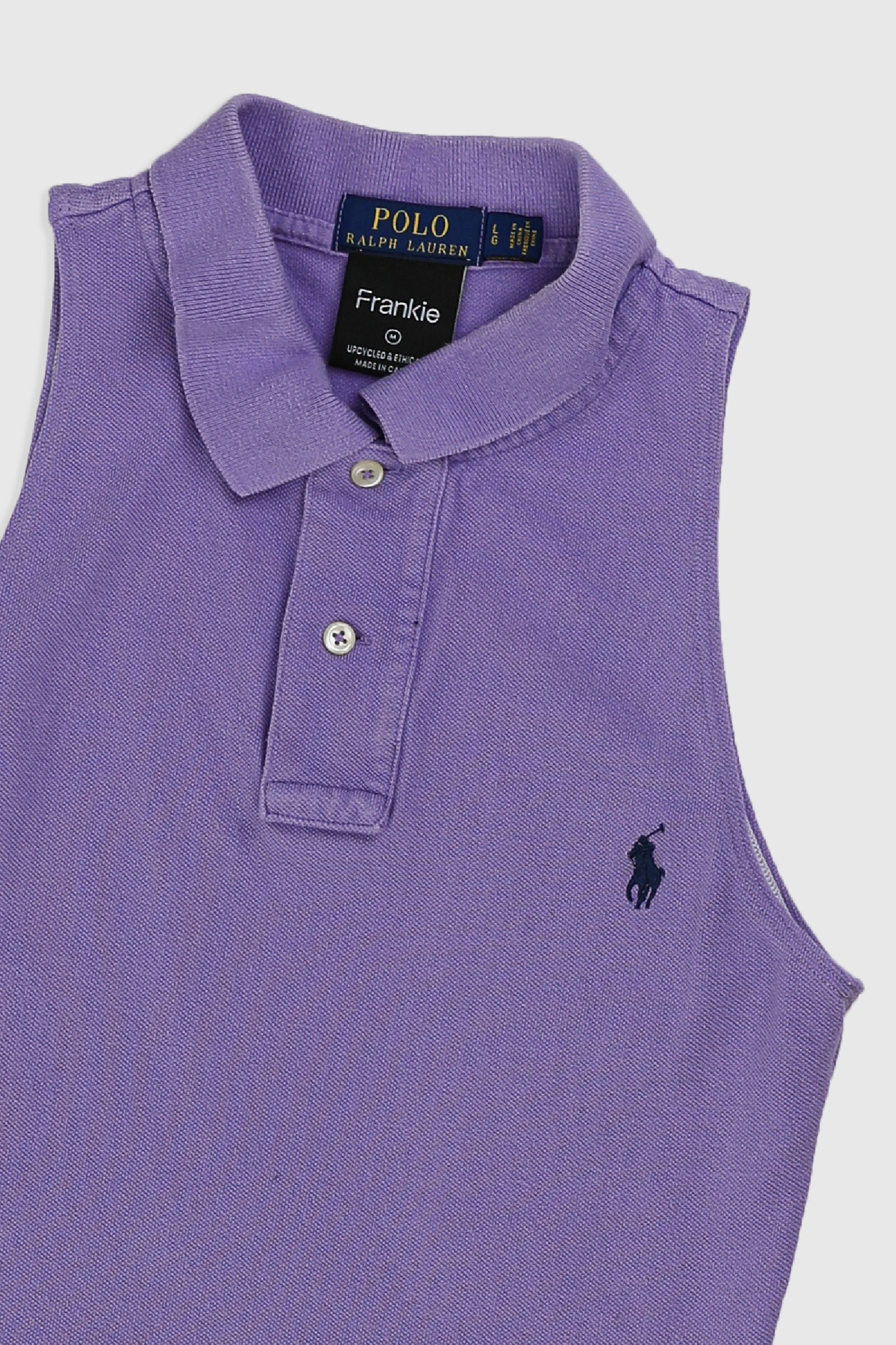 Rework Collared Tank - M-TOPS-vendor-unknown-Frankie Collective Rare Vintage Streetwear Reworks