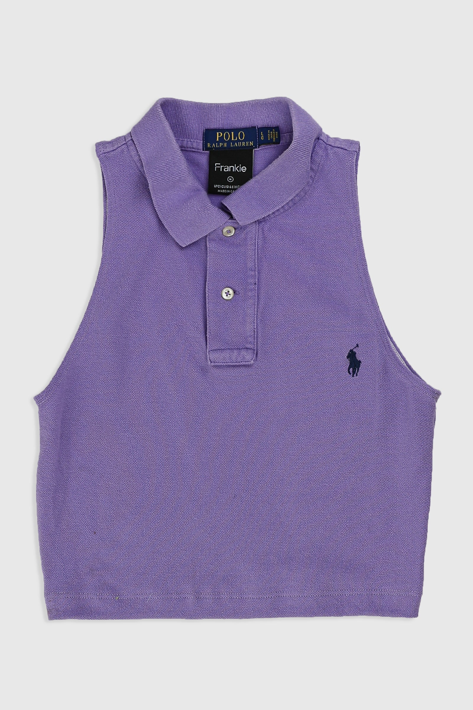 Rework Collared Tank - M-TOPS-vendor-unknown-Frankie Collective Rare Vintage Streetwear Reworks