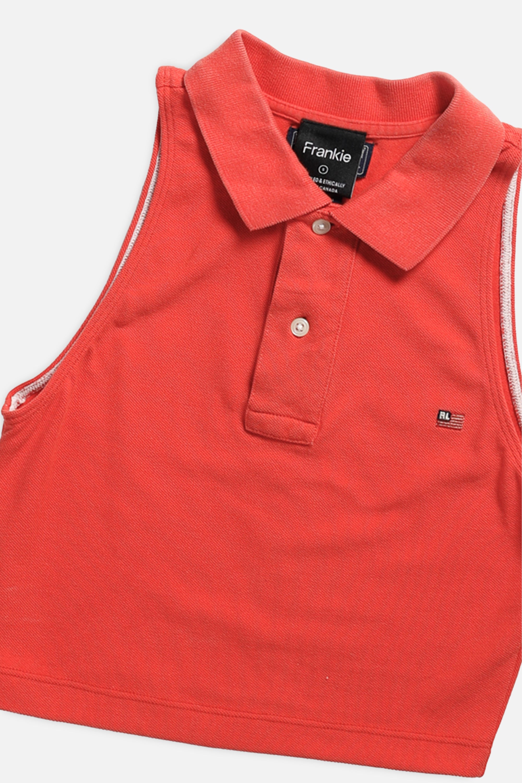 Rework Collared Tank - S-TOPS-vendor-unknown-S-Frankie Collective Rare Vintage Streetwear Reworks