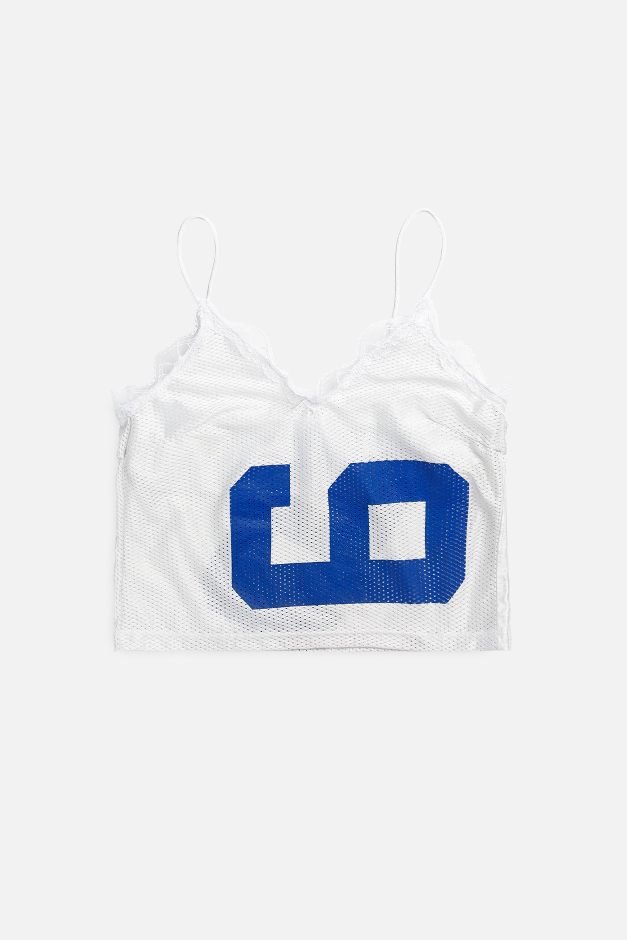 Rework NFL Lace Tank - M-TOPS-NFL-M-Frankie Collective Rare Vintage Streetwear Reworks