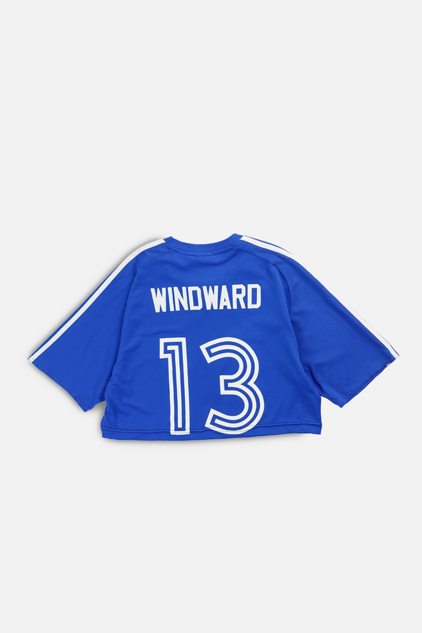 Rework Crop Adidas Soccer Jersey - S-JERSEYS-Adidas-S-Frankie Collective Rare Vintage Streetwear Reworks