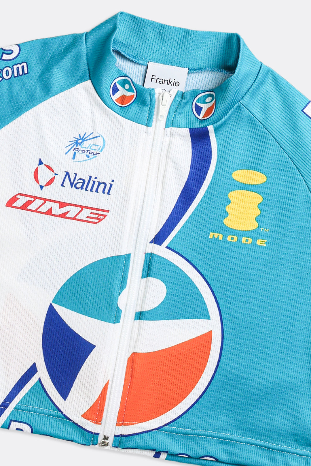 Rework Crop Cycling Jersey - L-JERSEYS-vendor-unknown-Frankie Collective Rare Vintage Streetwear Reworks