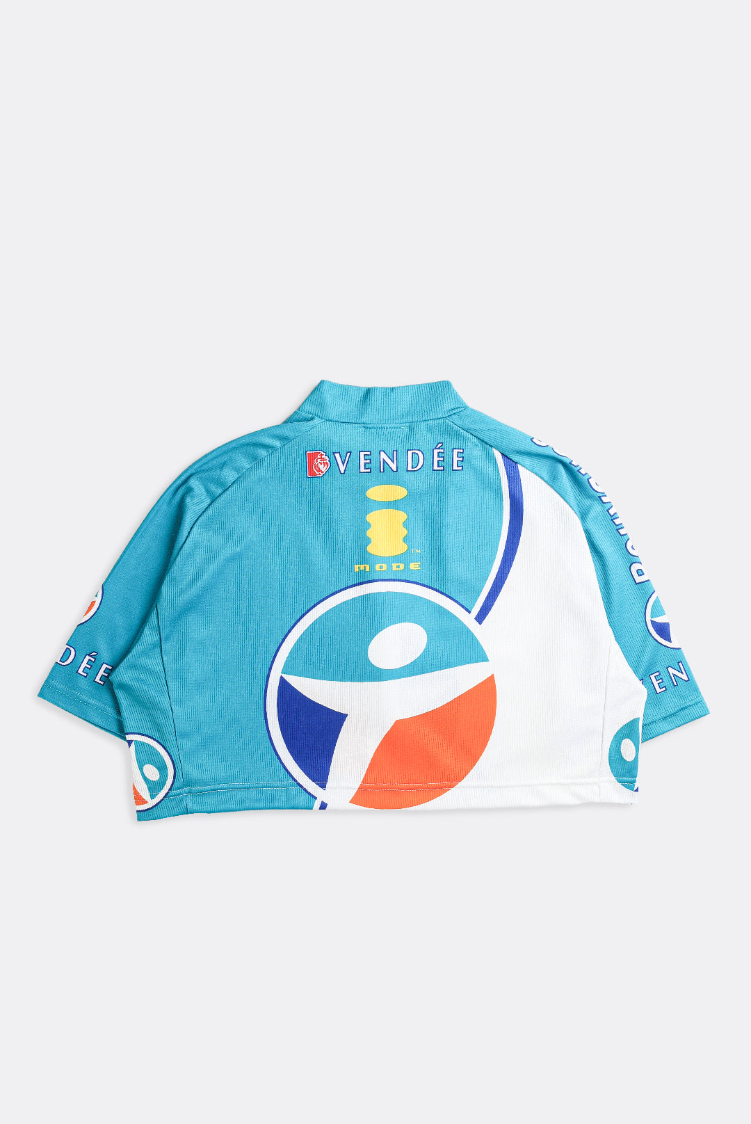 Rework Crop Cycling Jersey - L-JERSEYS-vendor-unknown-Frankie Collective Rare Vintage Streetwear Reworks