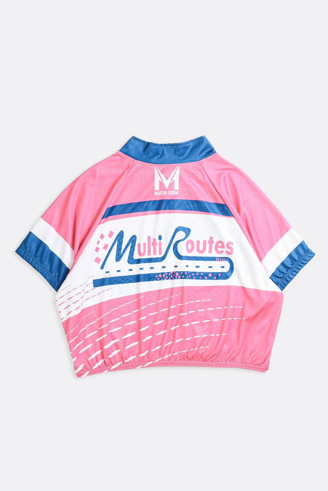Rework Crop Cycling Jersey - XL-JERSEYS-vendor-unknown-Frankie Collective Rare Vintage Streetwear Reworks