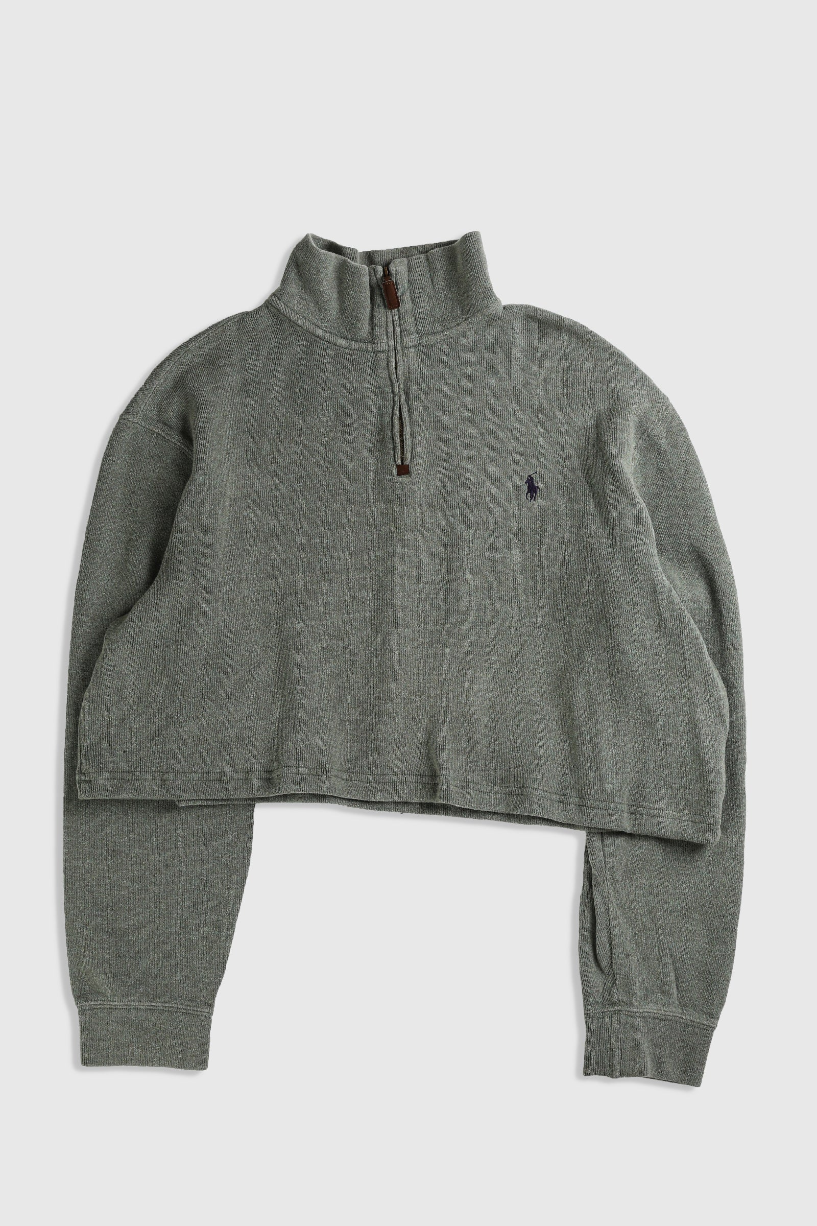 Rework Crop Knit Sweater - XL-SWEATERS-vendor-unknown-Frankie Collective Rare Vintage Streetwear Reworks