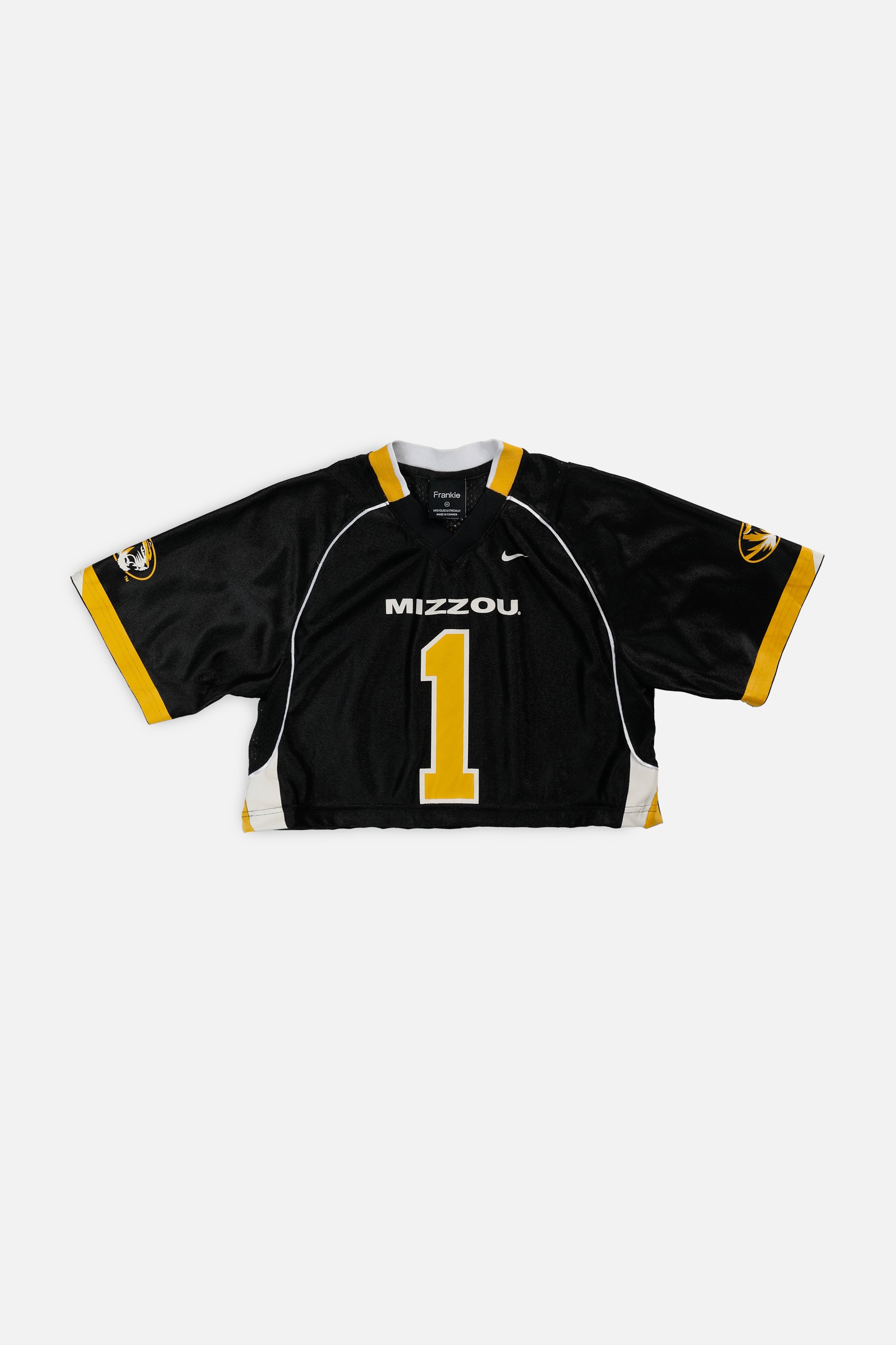 Rework Crop Missouri Tigers NCAA Jersey - XS-JERSEYS-NCAA-XS-Frankie Collective Rare Vintage Streetwear Reworks