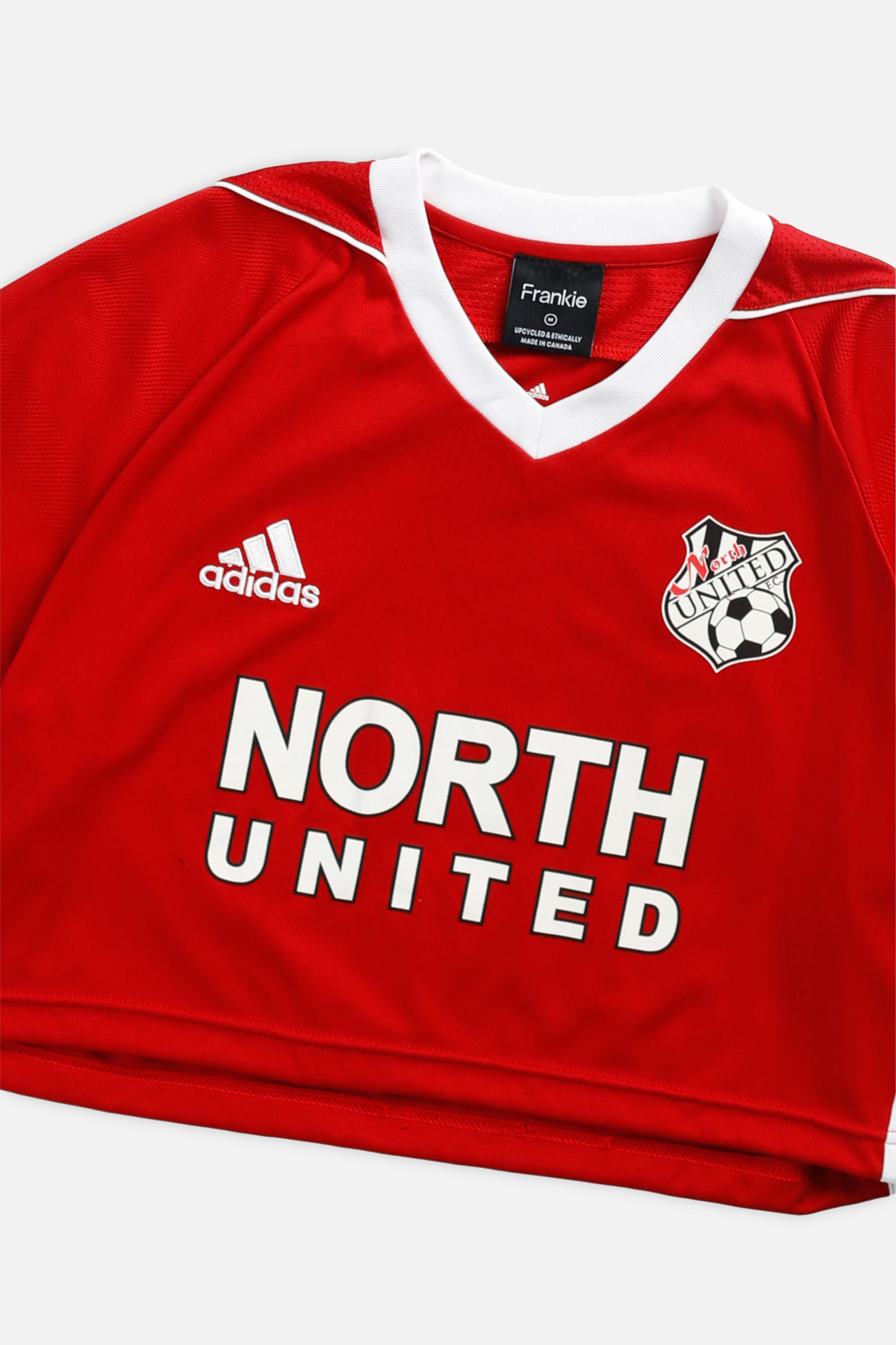 Rework Crop NorthEast United Soccer Jersey - M-JERSEYS-vendor-unknown-M-Frankie Collective Rare Vintage Streetwear Reworks