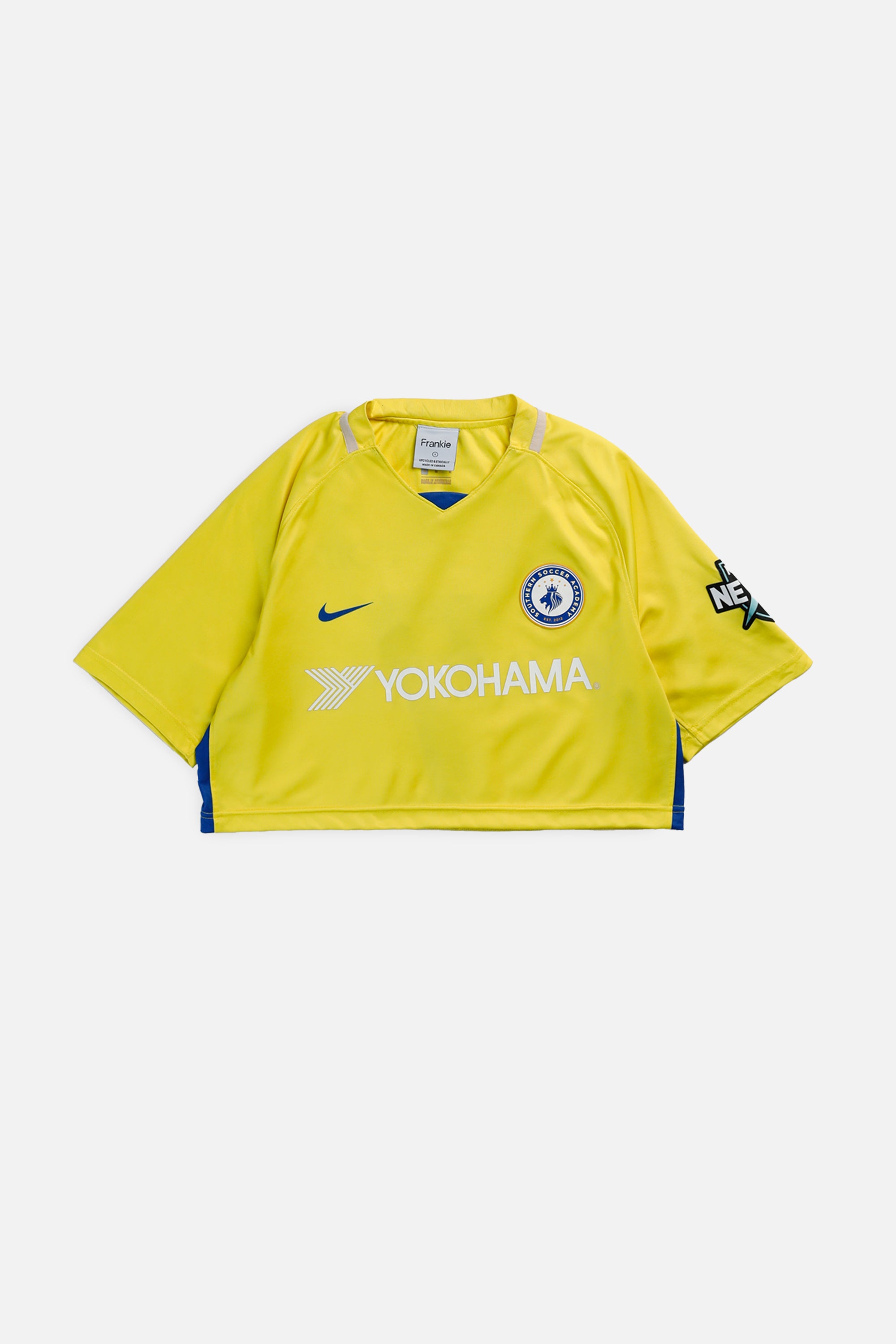 Rework Crop Southern Soccer Academy Soccer Jersey - S-JERSEYS-vendor-unknown-S-Frankie Collective Rare Vintage Streetwear Reworks