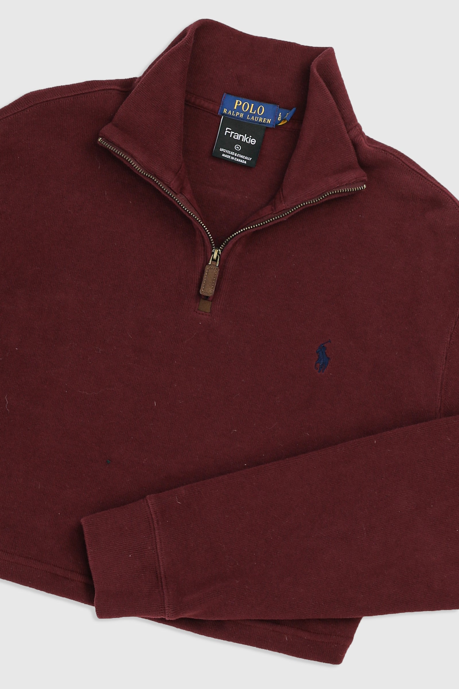 Rework Crop Sweater - XL-SWEATERS-vendor-unknown-XL-Frankie Collective Rare Vintage Streetwear Reworks