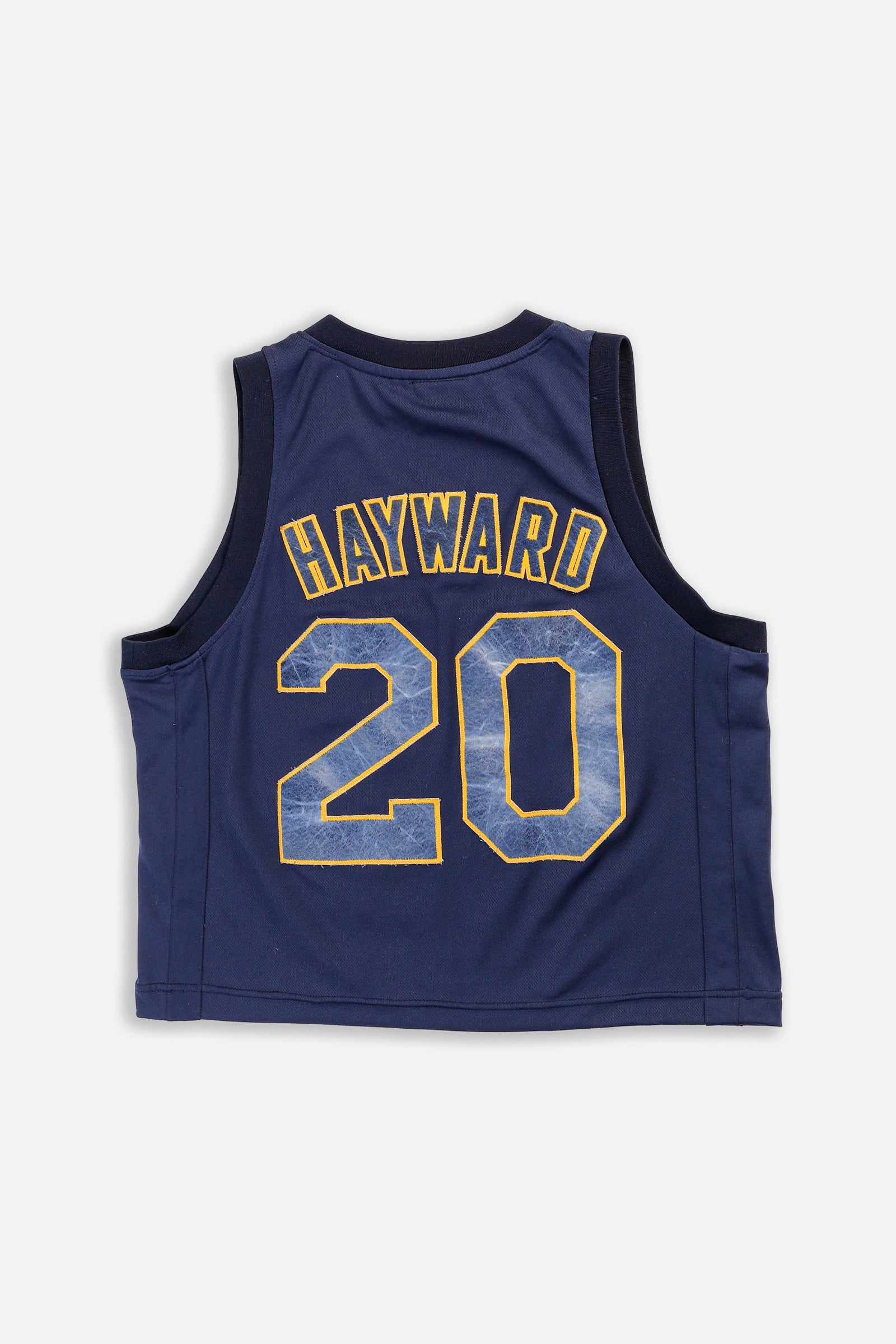 Rework Crop Utah Jazz NBA Jersey - L-JERSEYS-NBA-L-Frankie Collective Rare Vintage Streetwear Reworks
