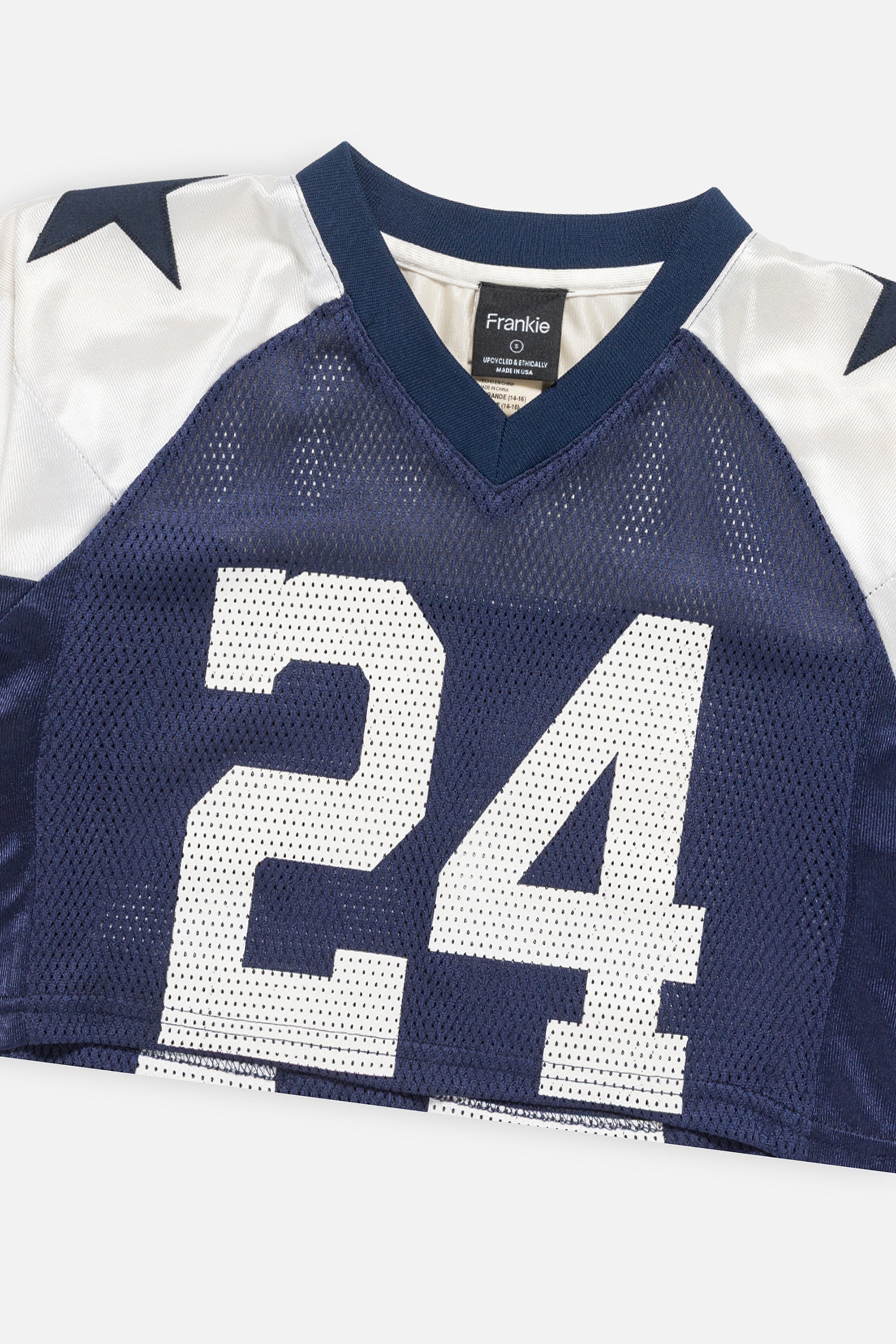Rework Dallas Cowboys Crop Jersey-NFL-Frankie Collective-Rework-Vintage-Streetwear
