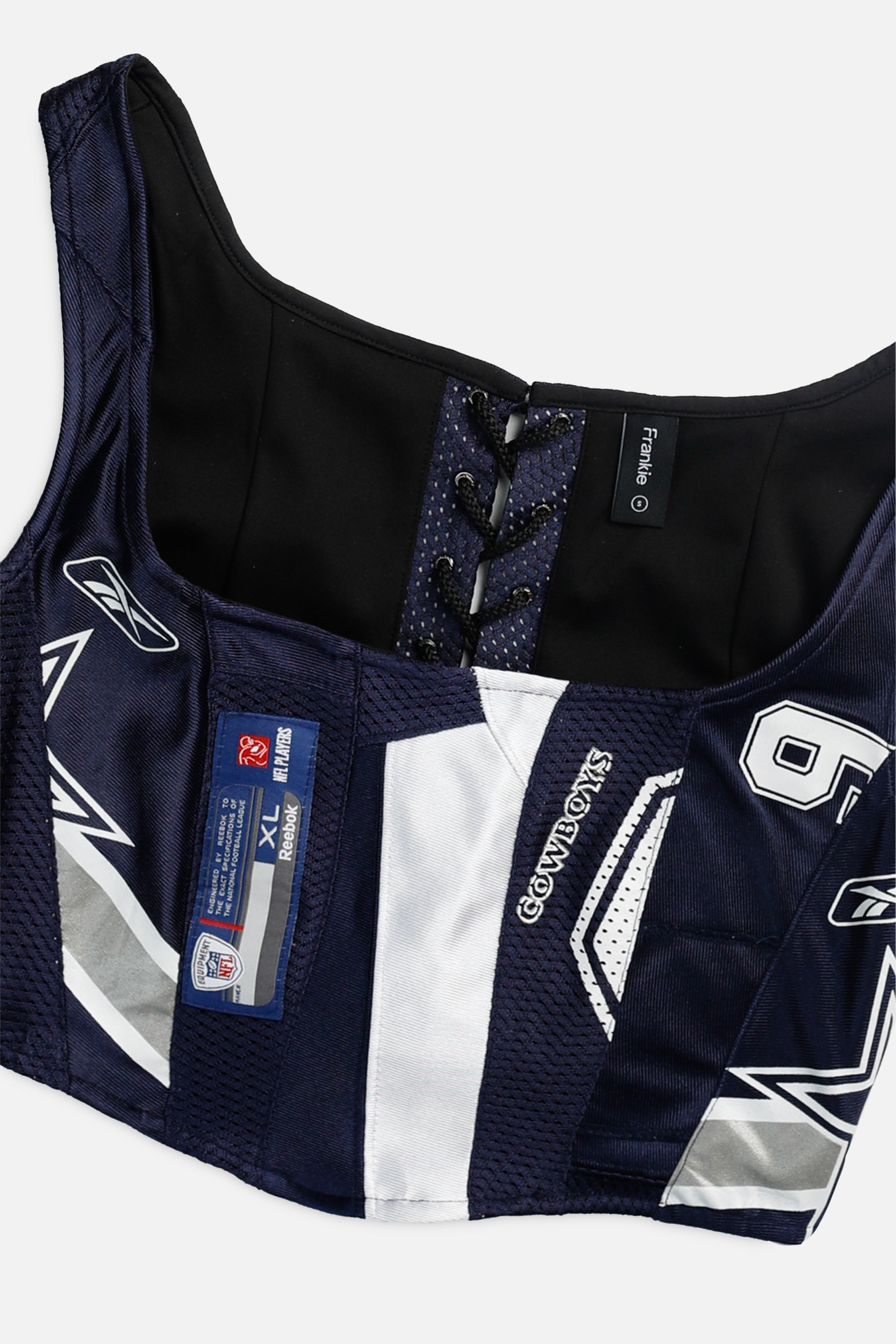Rework Dallas Cowboys NFL Corset - S-TOPS-NFL-S-Frankie Collective Rare Vintage Streetwear Reworks