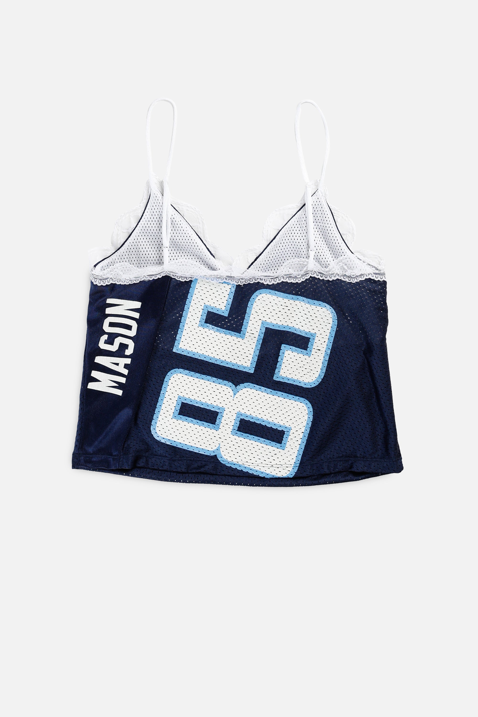 Rework NFL Lace Tank - M-TOPS-NFL-M-Frankie Collective Rare Vintage Streetwear Reworks
