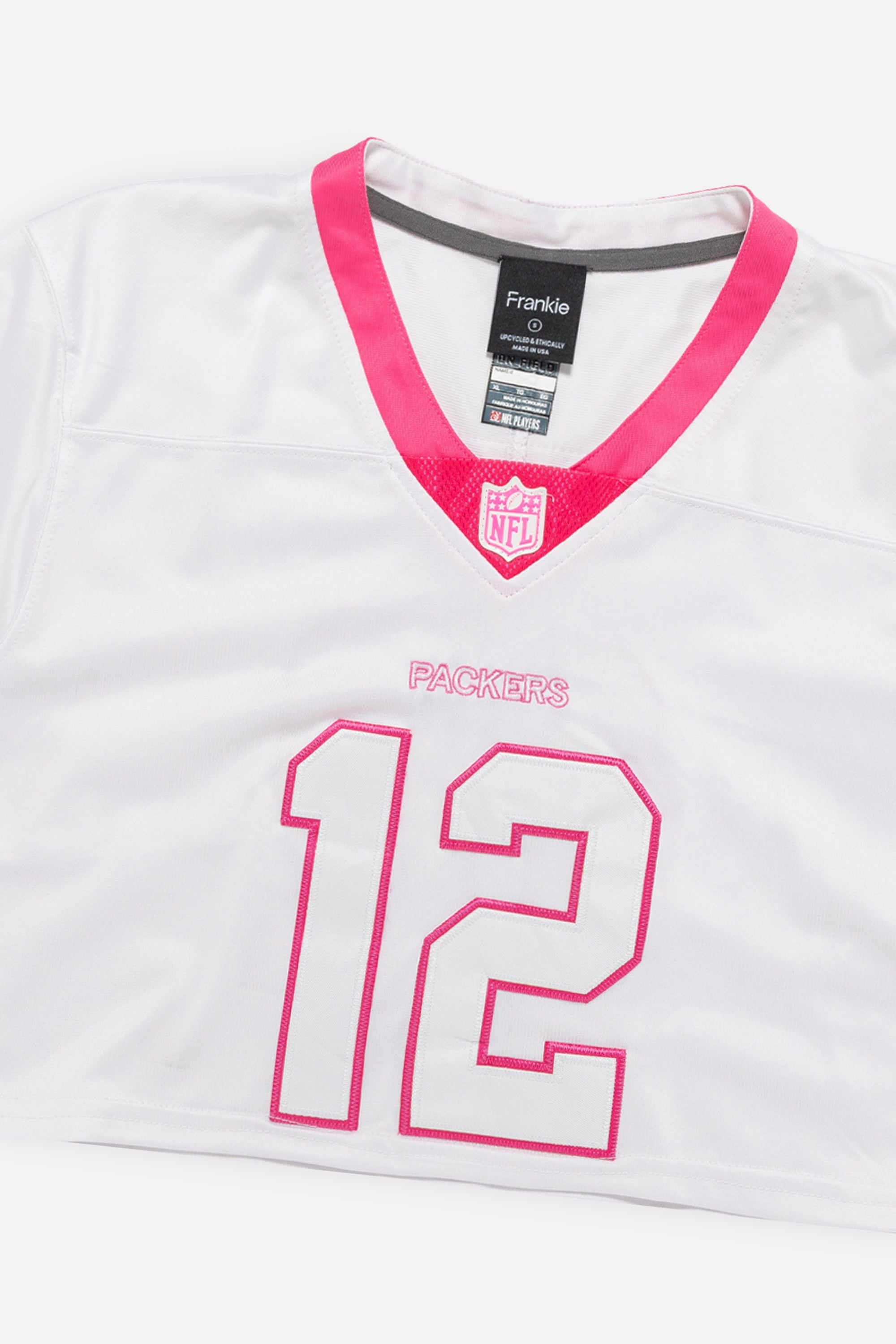 Rework Green Bay Packers Crop Jersey-NFL-Frankie Collective-Rework-Vintage-Streetwear