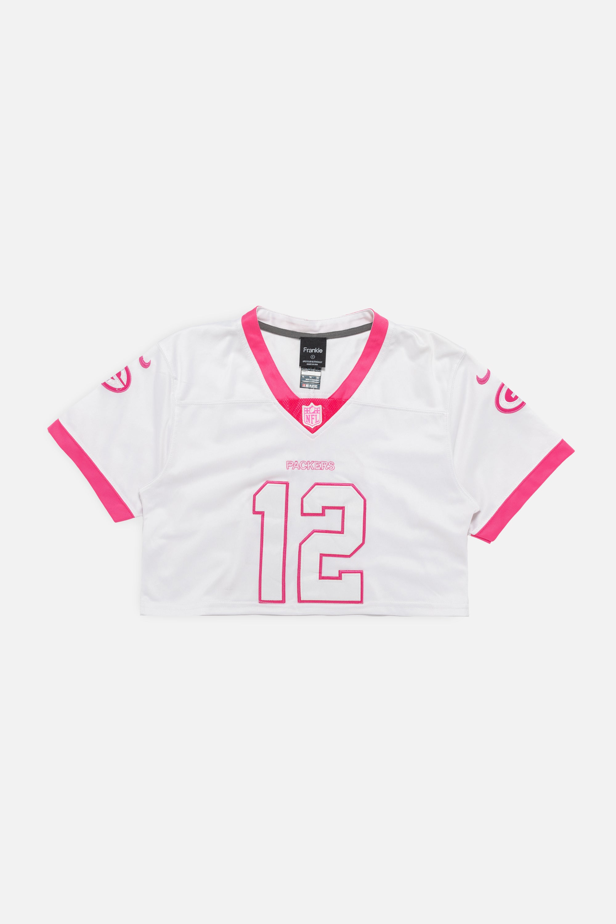 Rework Green Bay Packers Crop Jersey-NFL-Frankie Collective-Rework-Vintage-Streetwear