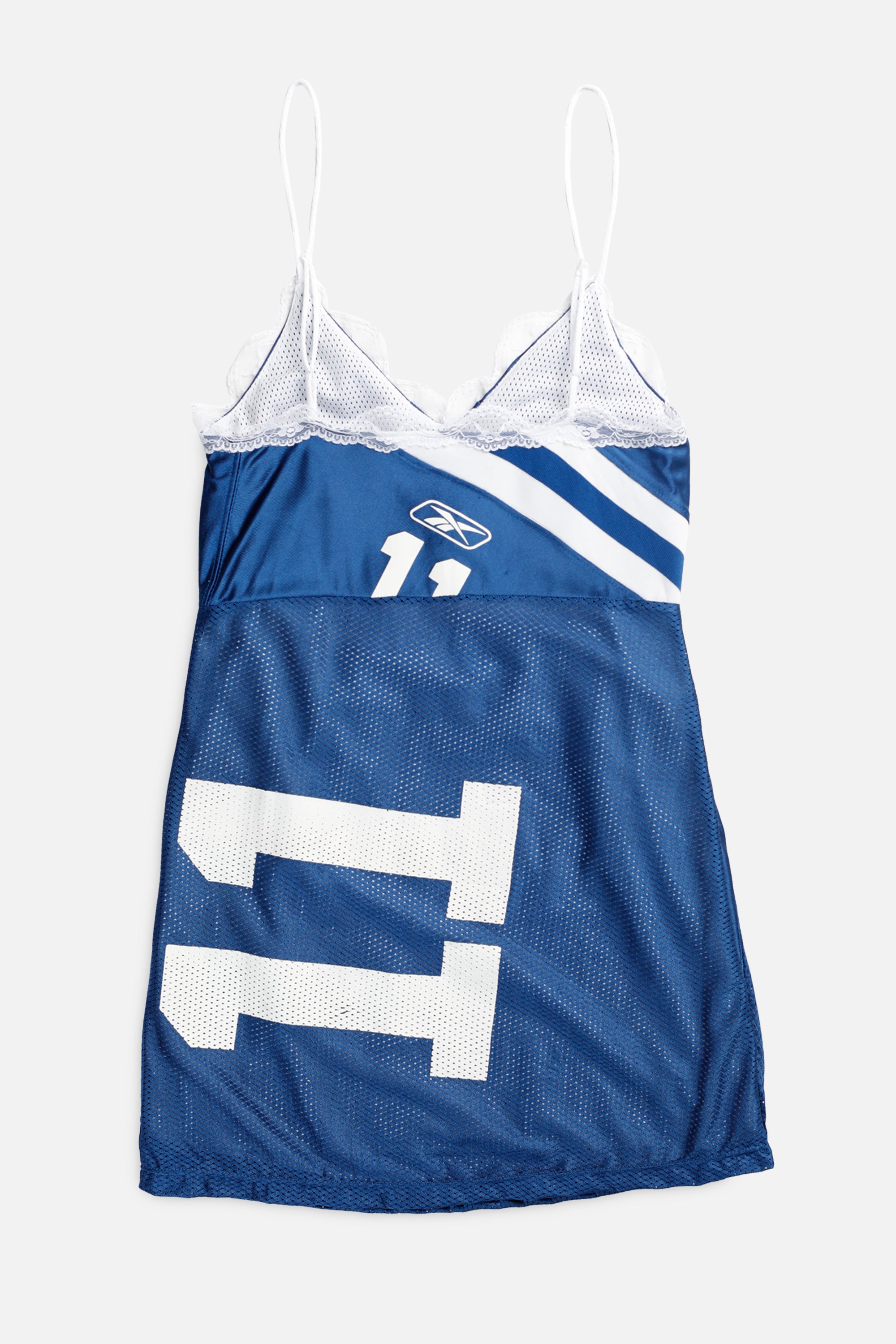 Rework Indianapolis Colts NFL Lace Dress - S-DRESSES-NFL-S-Frankie Collective Rare Vintage Streetwear Reworks