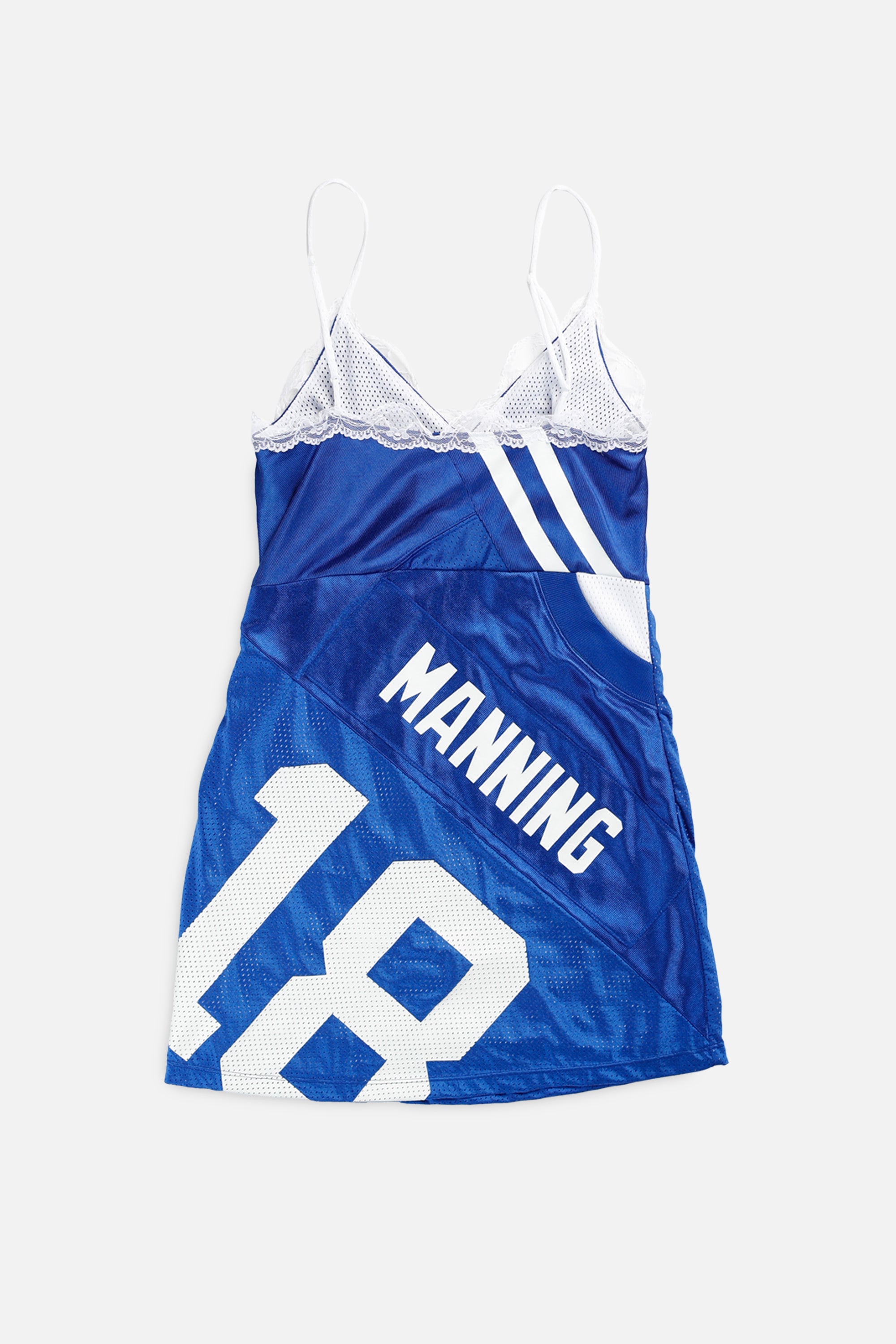 Rework Indianapolis Colts NFL Lace Dress - XS-DRESSES-NFL-XS-Frankie Collective Rare Vintage Streetwear Reworks