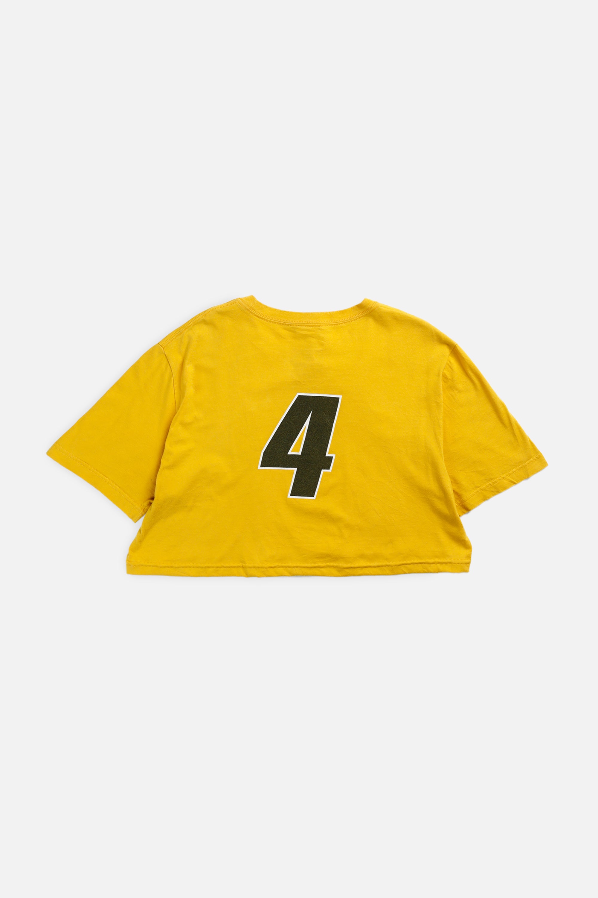 Rework Iowa Hawkeyes NCAA Crop Tee - XL-TOPS-NCAA-XL-Frankie Collective Rare Vintage Streetwear Reworks