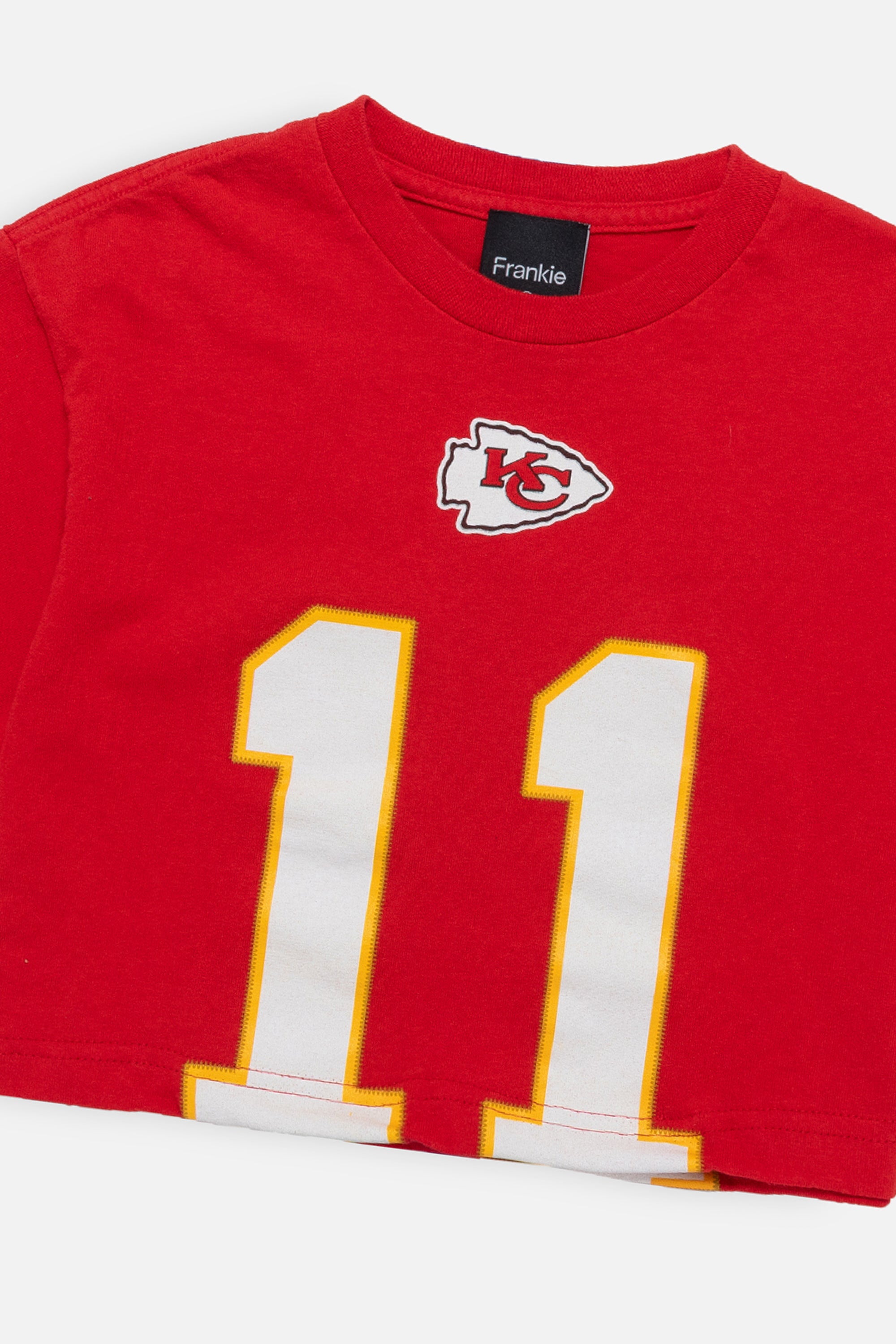 Rework Kansas City Chiefs Crop Tee - XS-T-SHIRTS-NFL-Frankie Collective