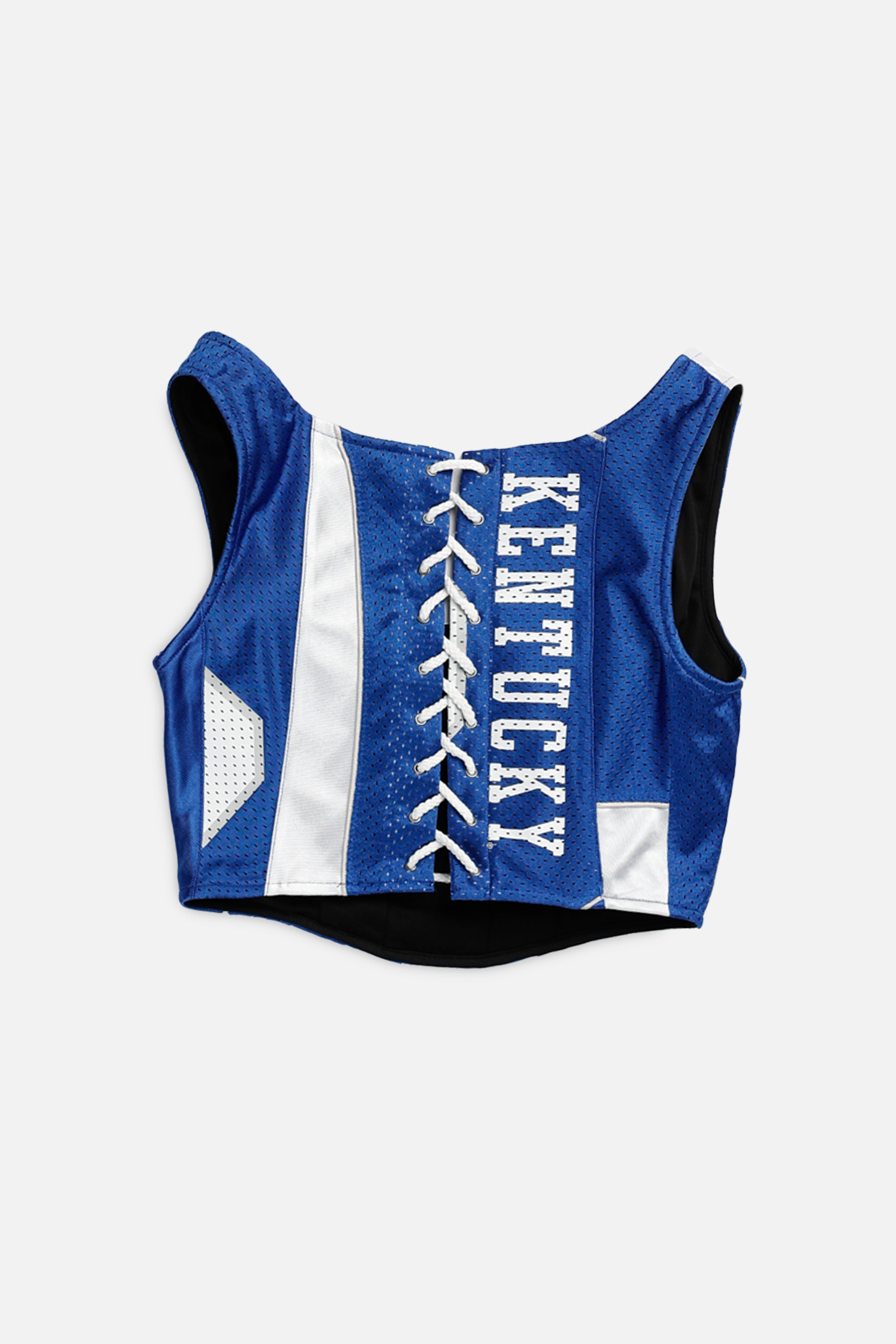 Rework Kentucky Wildcats NCAA Corset - S-TOPS-NCAA-S-Frankie Collective Rare Vintage Streetwear Reworks