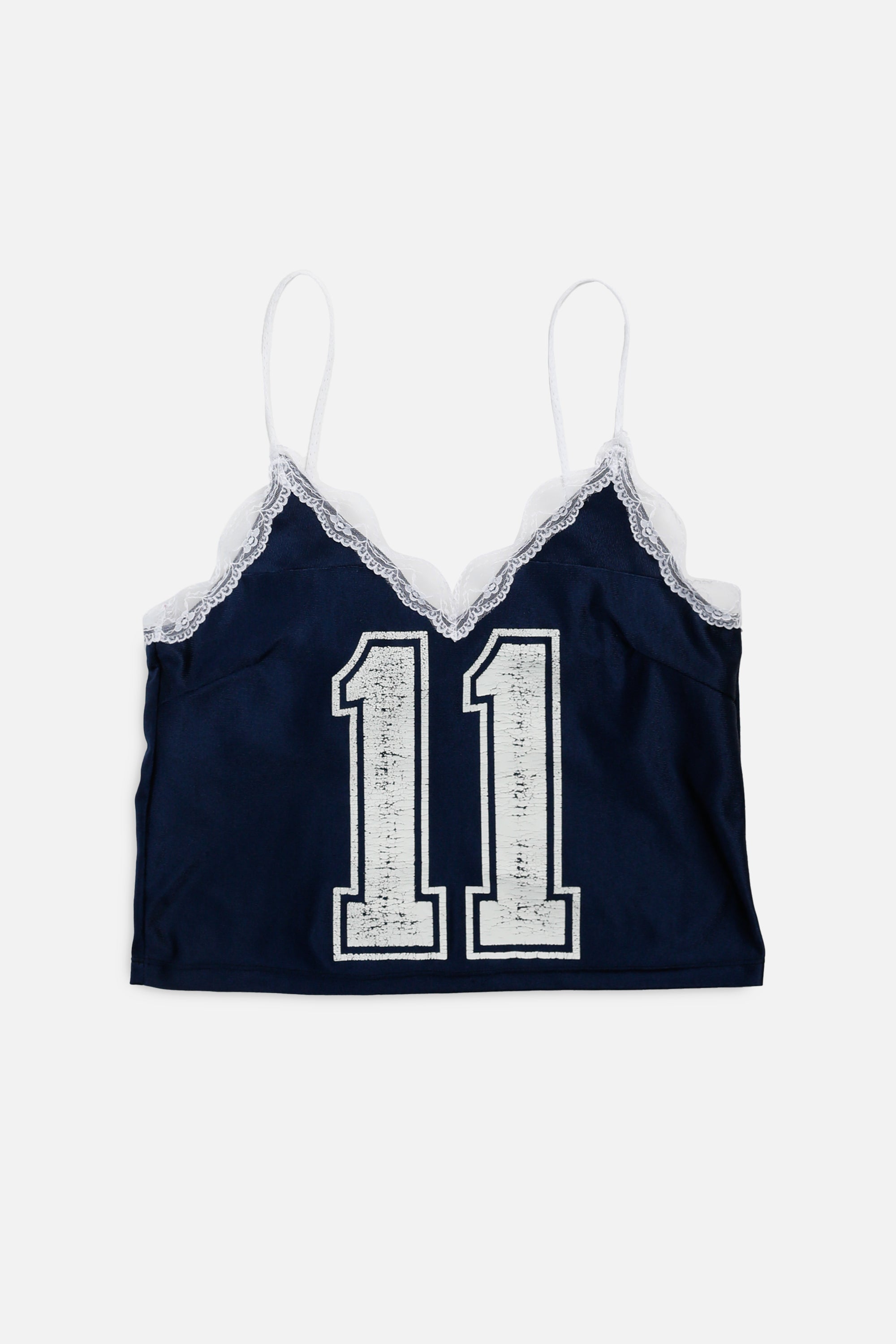 Rework NFL Lace Tank - L-TOPS-NFL-L-Frankie Collective Rare Vintage Streetwear Reworks