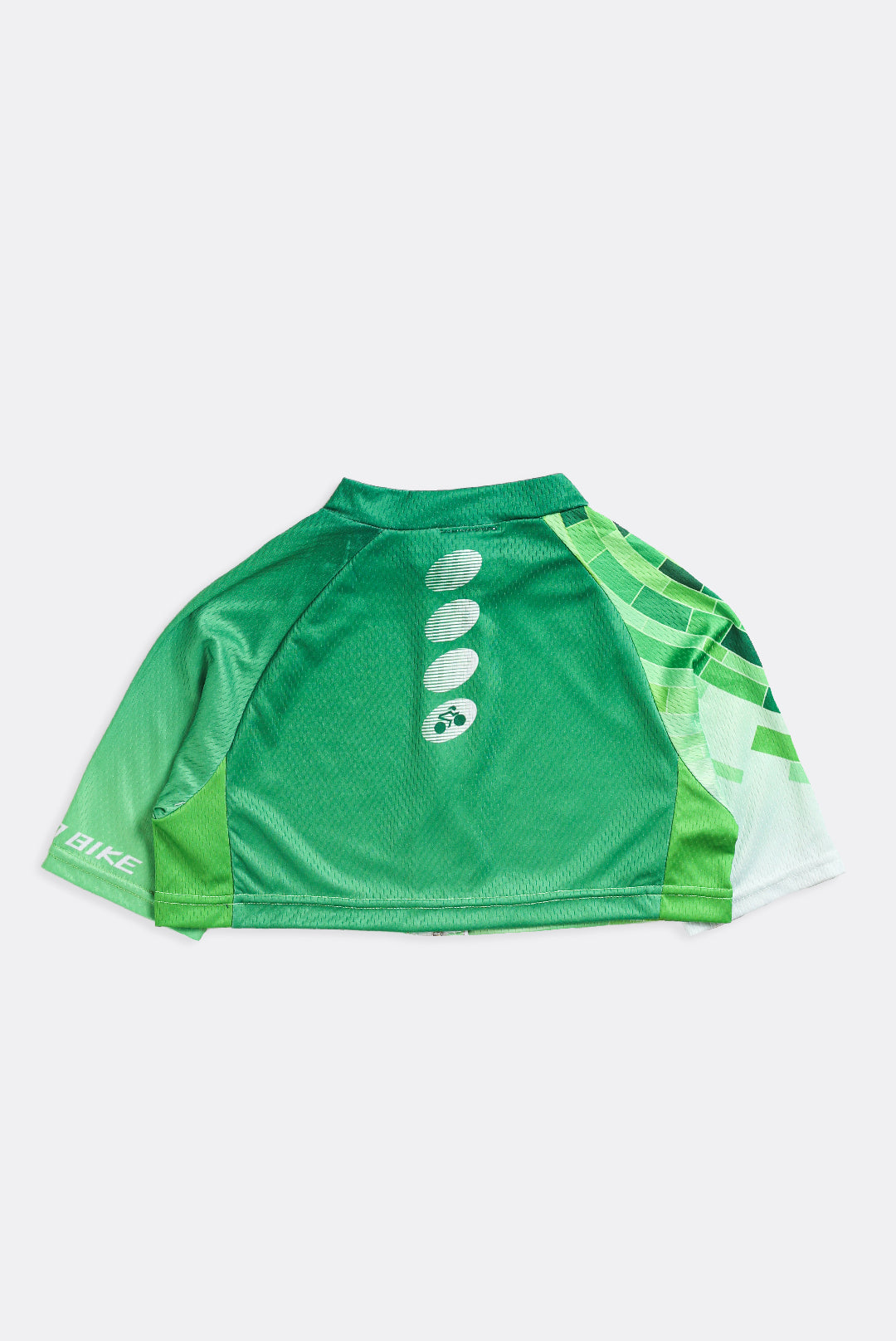 Rework Micro Crop Cycling Jersey - XS-JERSEYS-vendor-unknown-Frankie Collective Rare Vintage Streetwear Reworks