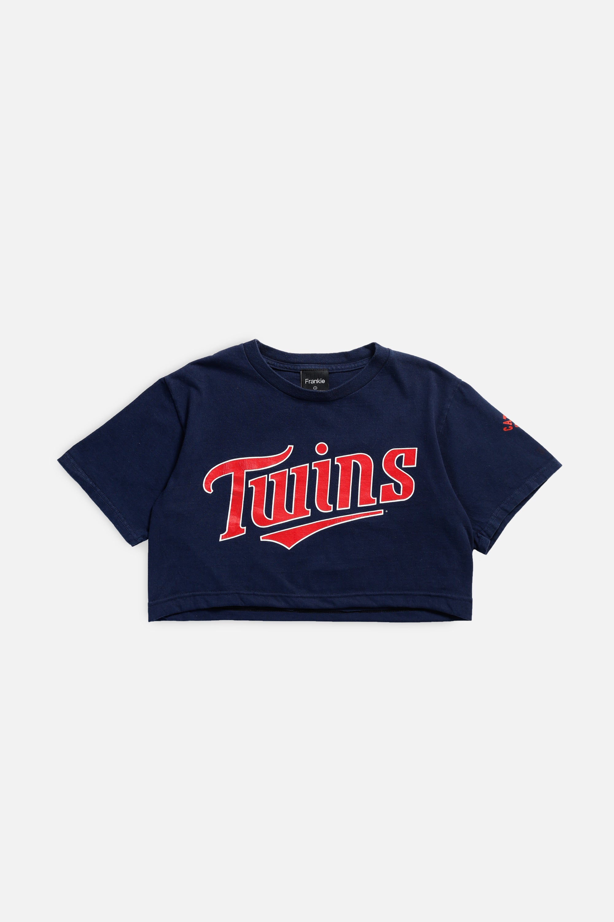 Rework Minnesota Twins MLB Crop Tee - S-T-SHIRTS-MLB-Frankie Collective