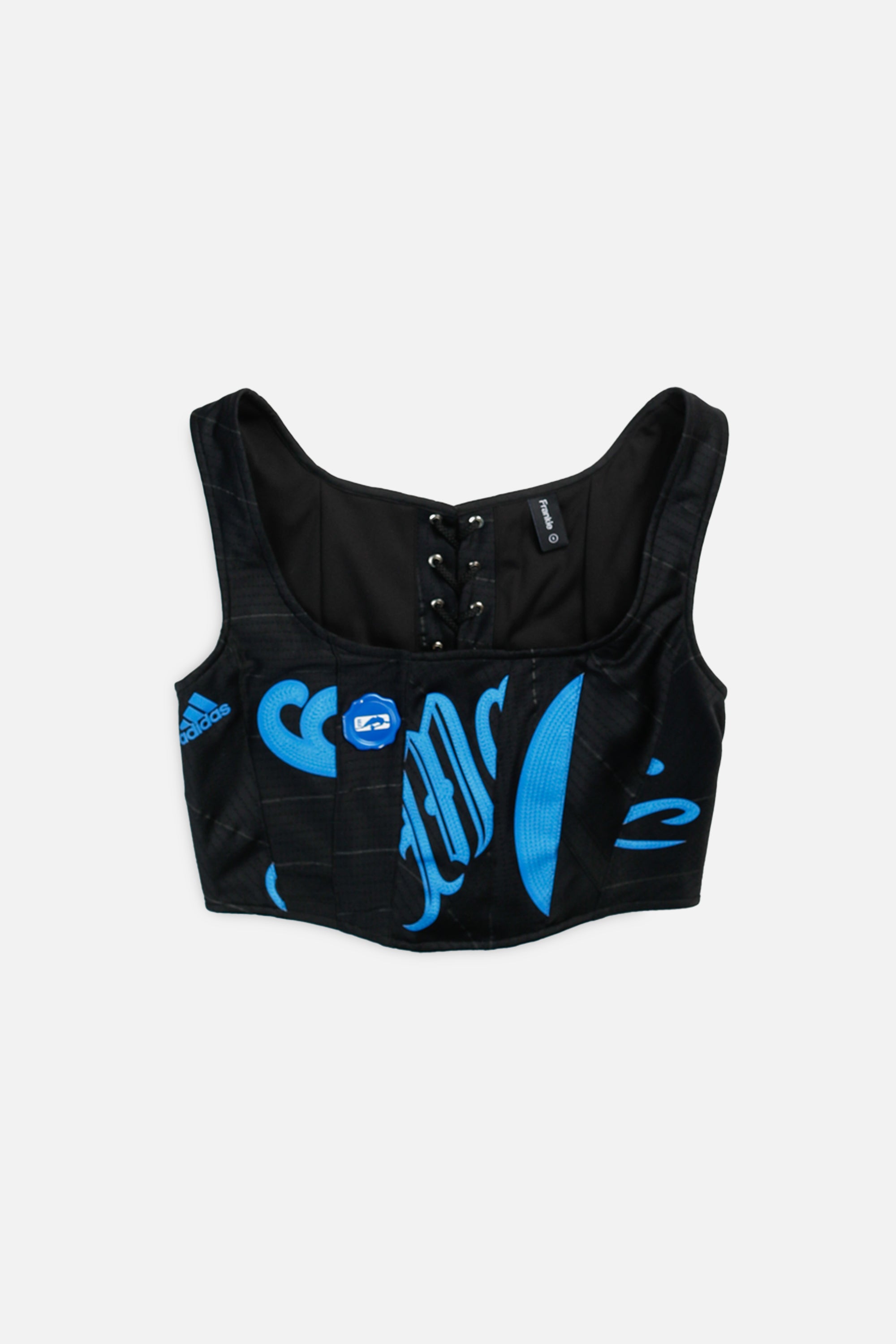 Rework NBA Corset - S-TOPS-NBA-S-Frankie Collective Rare Vintage Streetwear Reworks