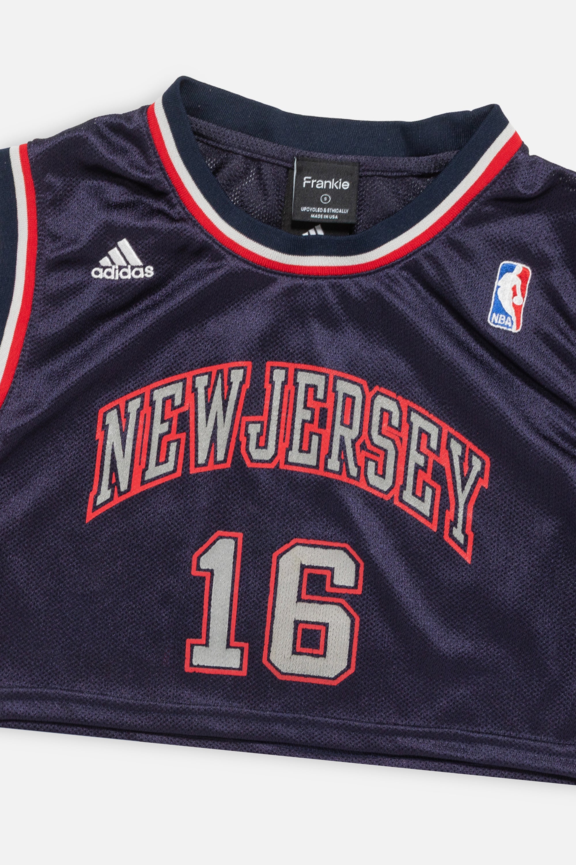 Rework New Jersey Nets Crop Jersey-NBA-Frankie Collective-Rework-Vintage-Streetwear