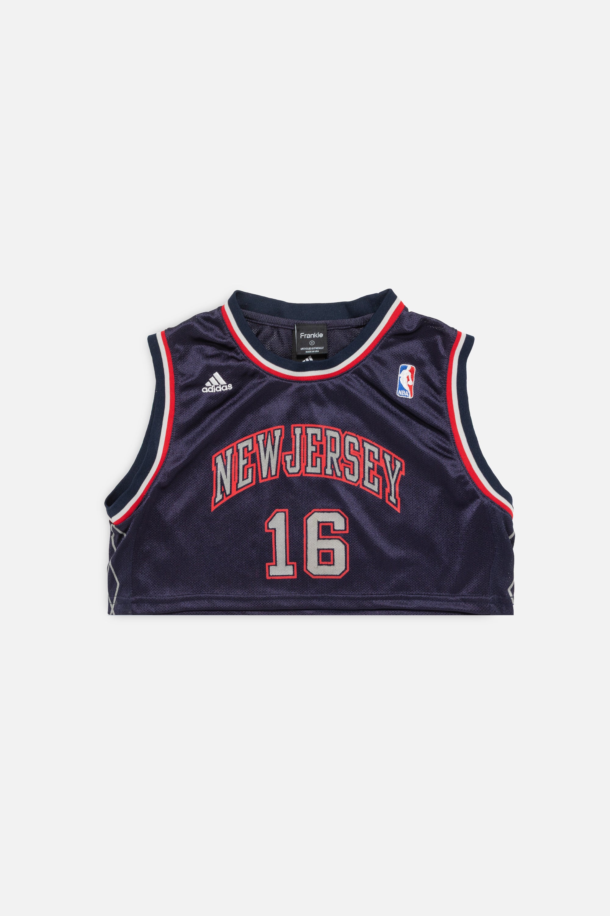 Rework New Jersey Nets Crop Jersey-NBA-Frankie Collective-Rework-Vintage-Streetwear