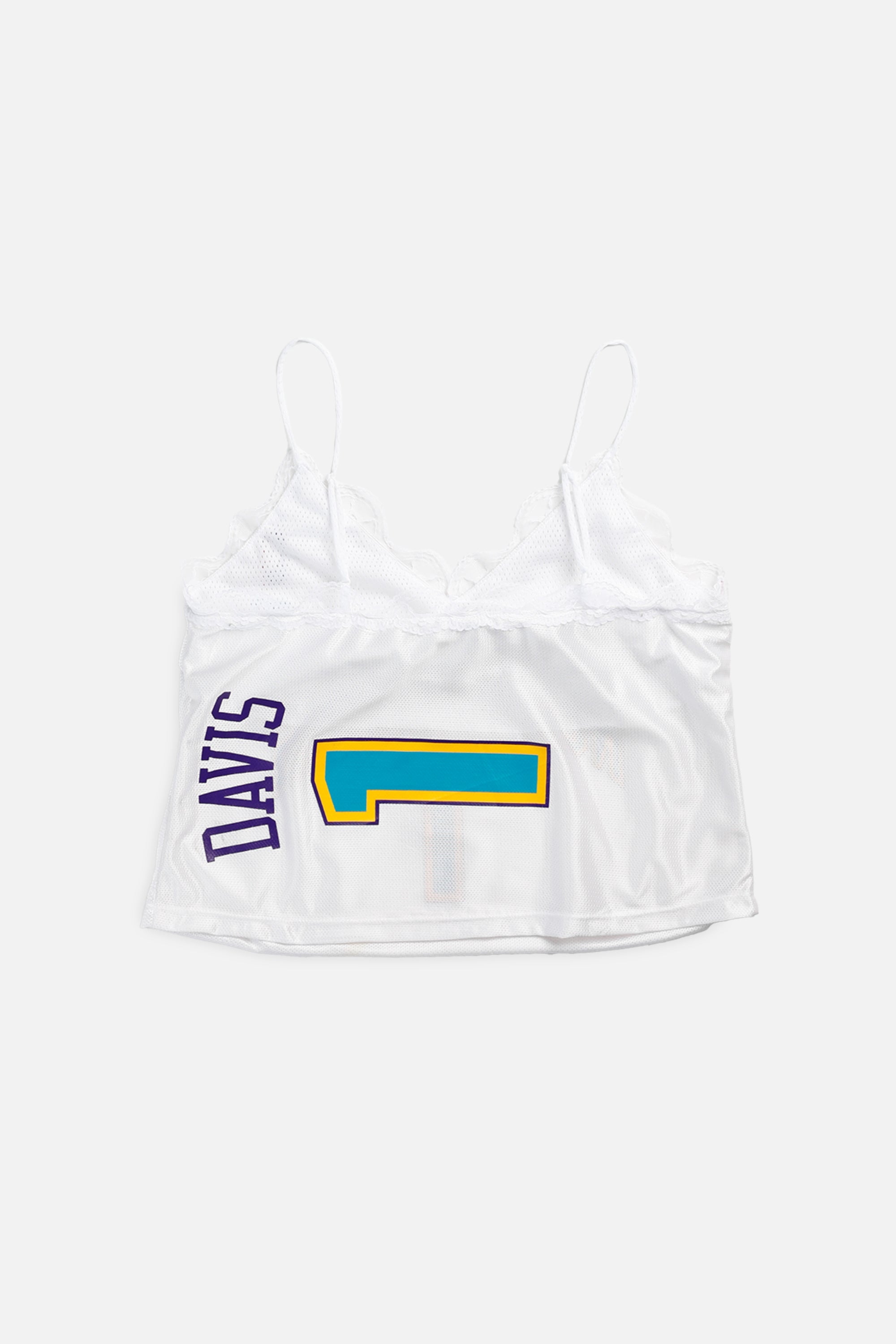 Rework New Orleans Hornets NBA Lace Tank - XL-TOPS-NBA-XL-Frankie Collective Rare Vintage Streetwear Reworks