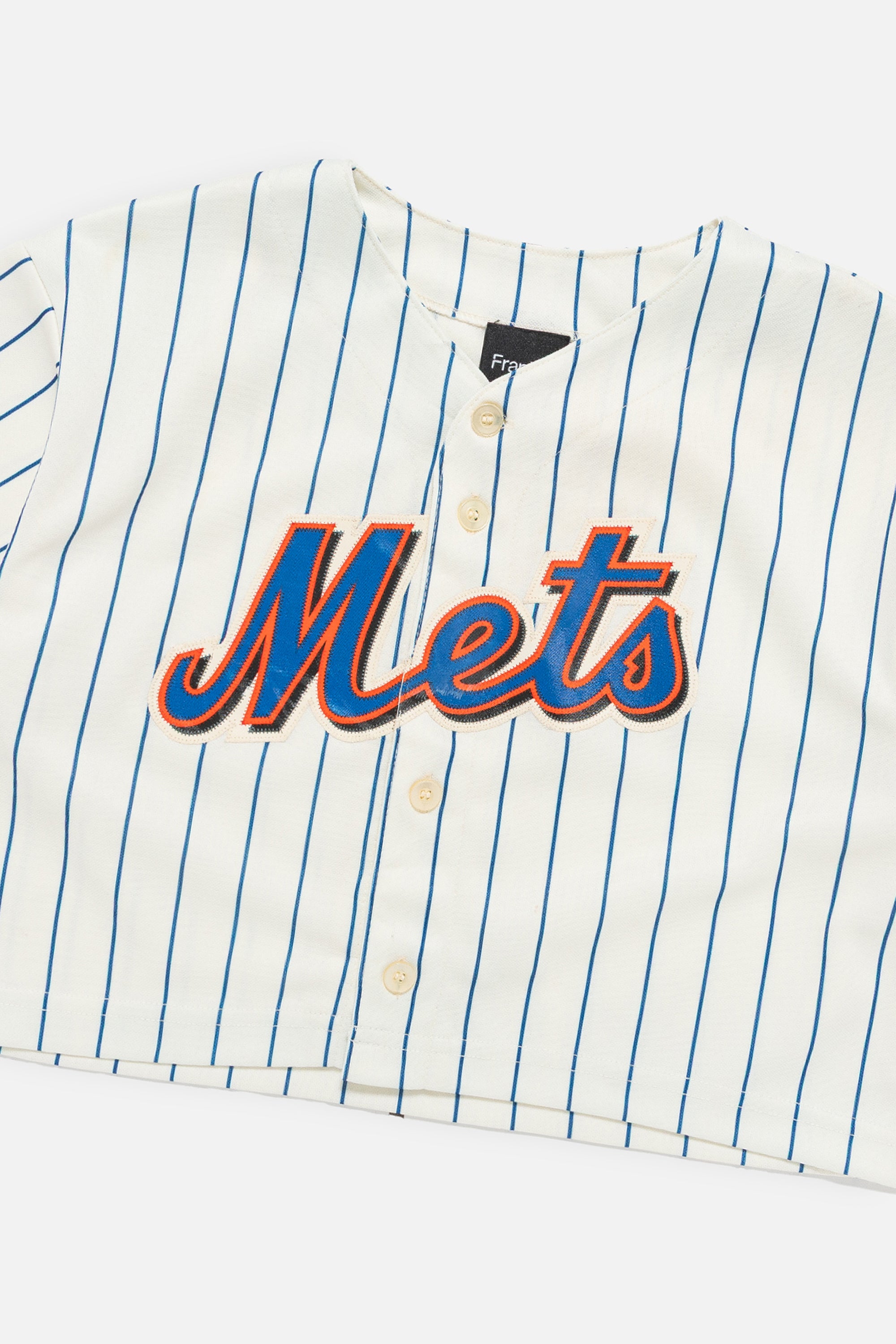 Rework New York Mets Crop Jersey-MLB-Frankie Collective-Rework-Vintage-Streetwear
