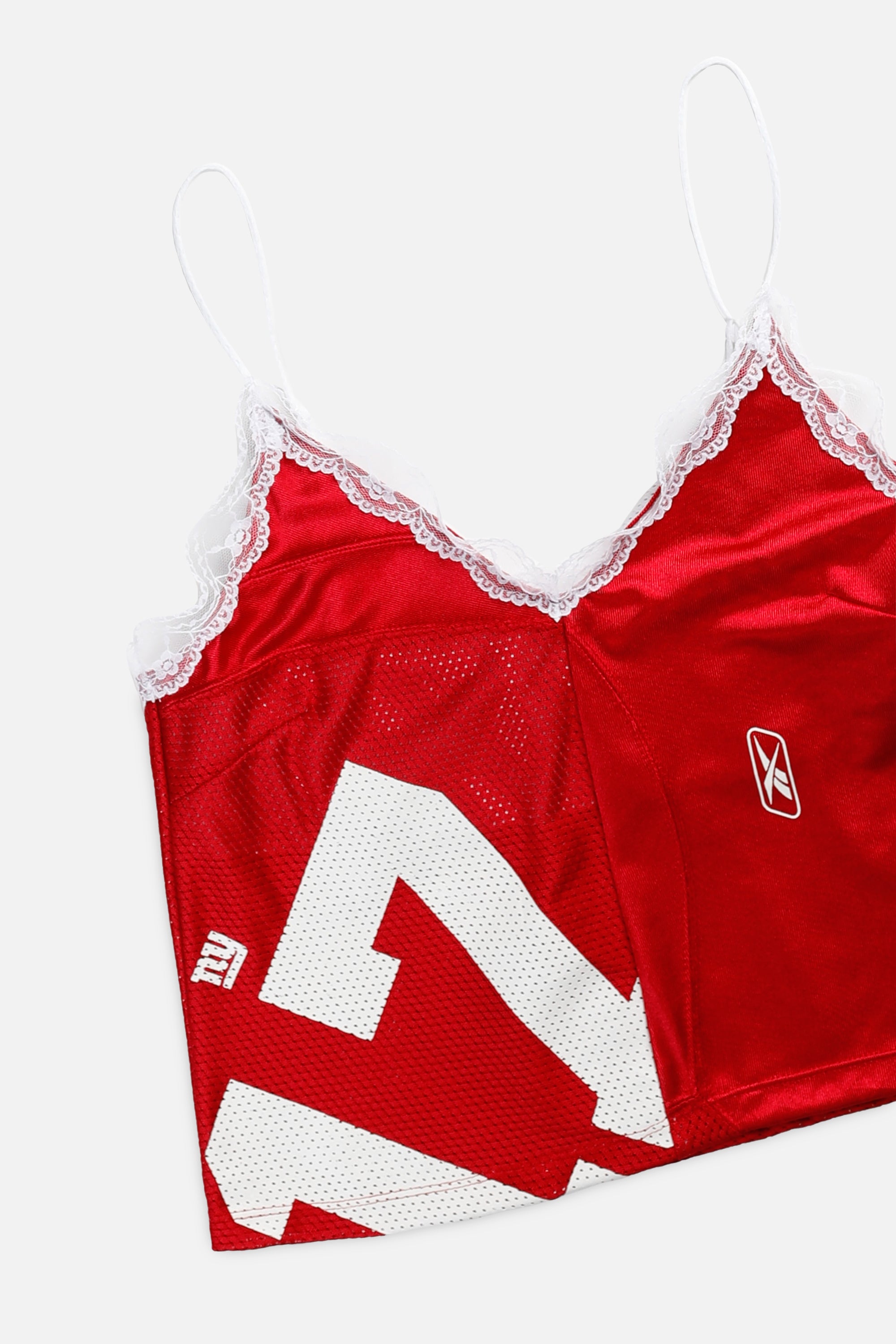 Rework NY Giants NFL Lace Tank - M-TOPS-NFL-M-Frankie Collective Rare Vintage Streetwear Reworks