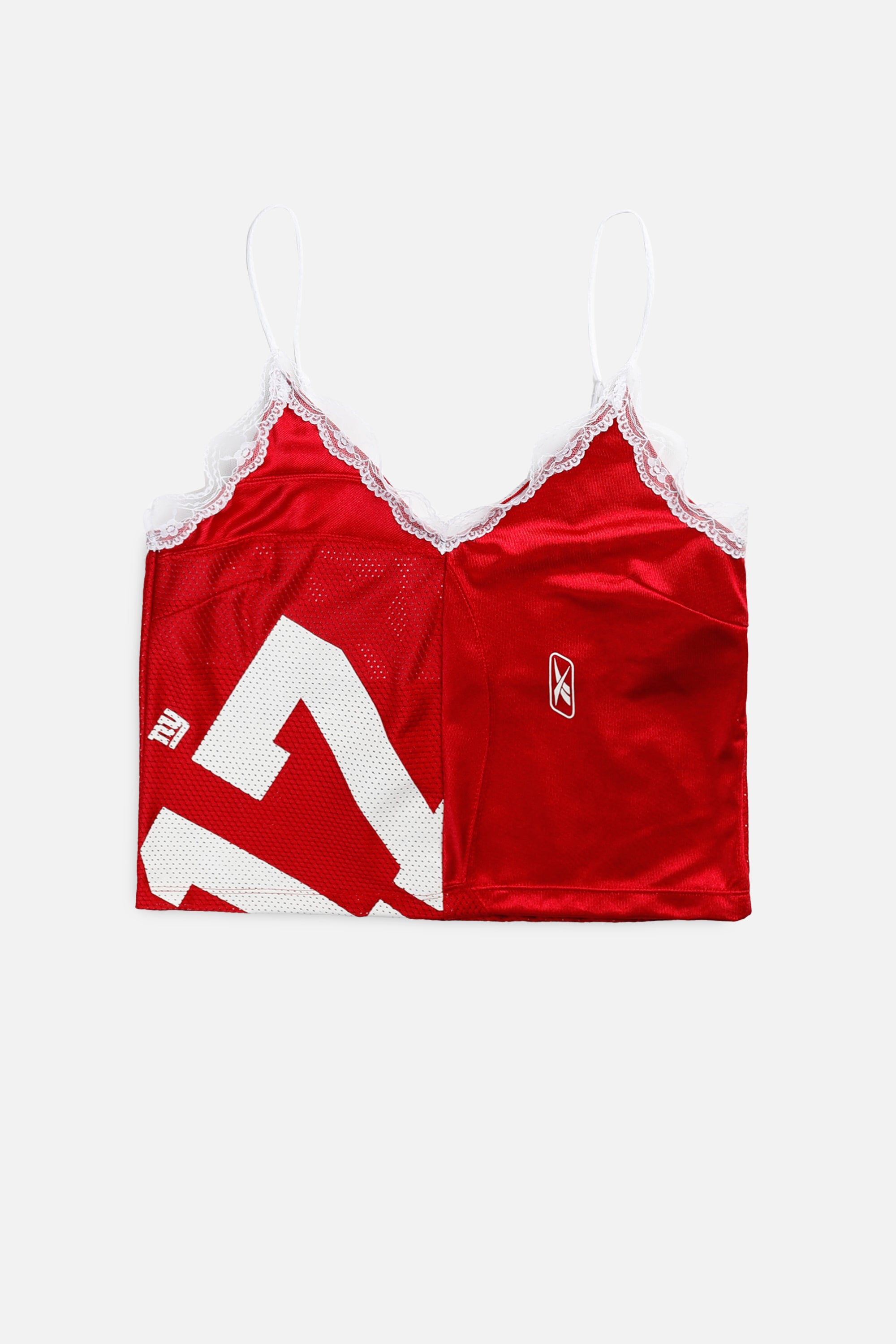 Rework NY Giants NFL Lace Tank - M-TOPS-NFL-M-Frankie Collective Rare Vintage Streetwear Reworks