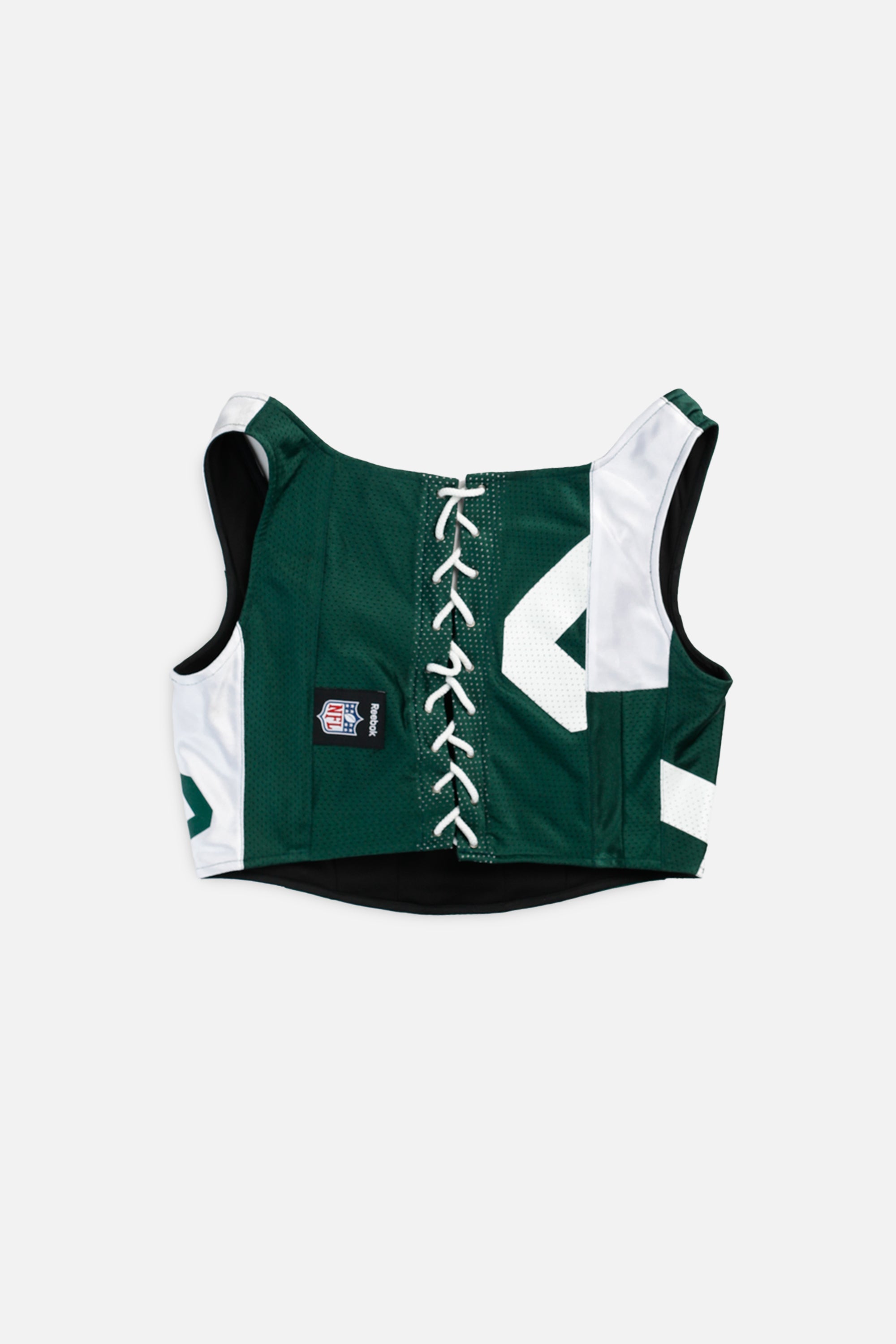 Rework NY Jets NFL Corset - XL-TOPS-NFL-XL-Frankie Collective Rare Vintage Streetwear Reworks
