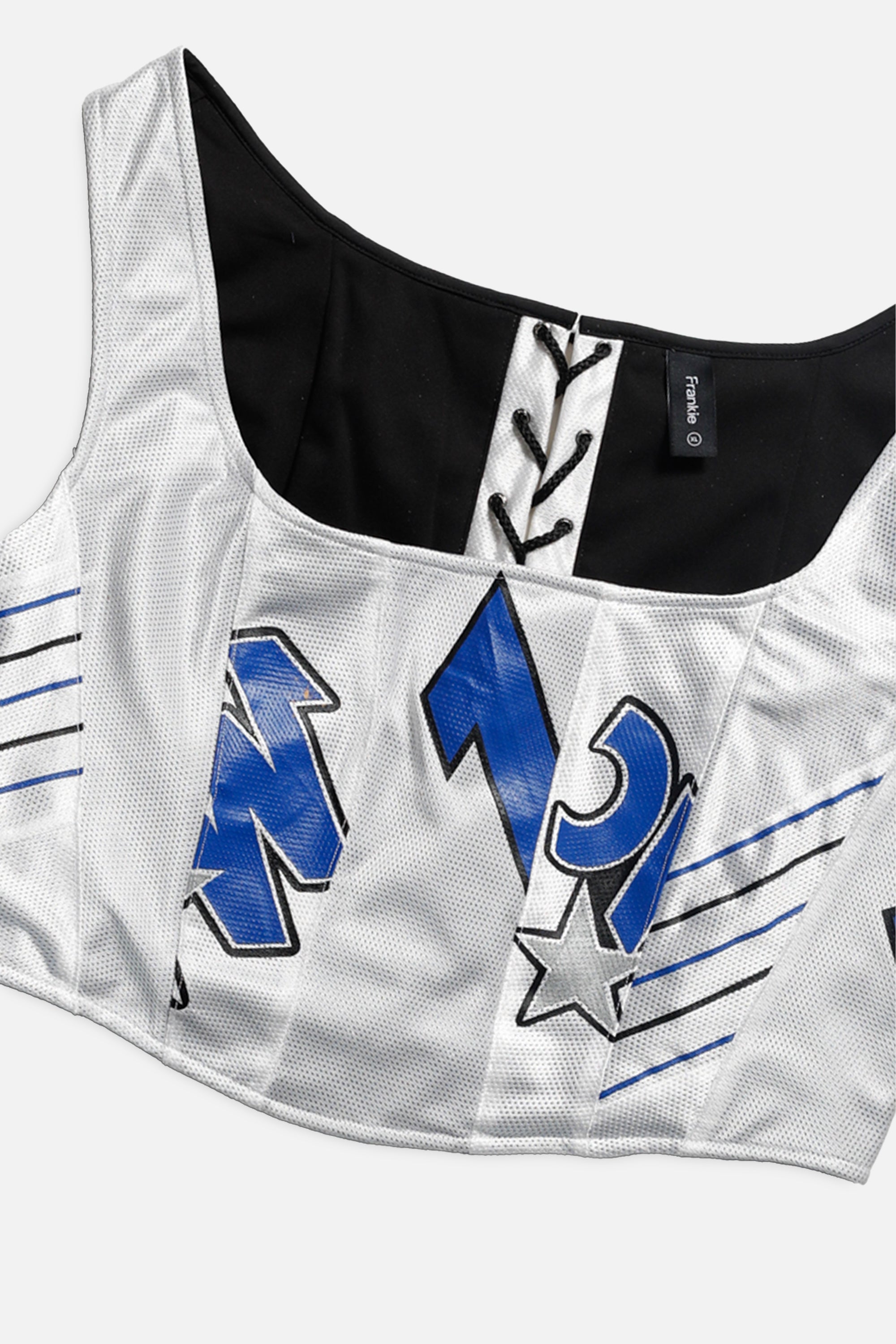 Rework Orlando Magic NBA Corset - XL-TOPS-NBA-XL-Frankie Collective Rare Vintage Streetwear Reworks