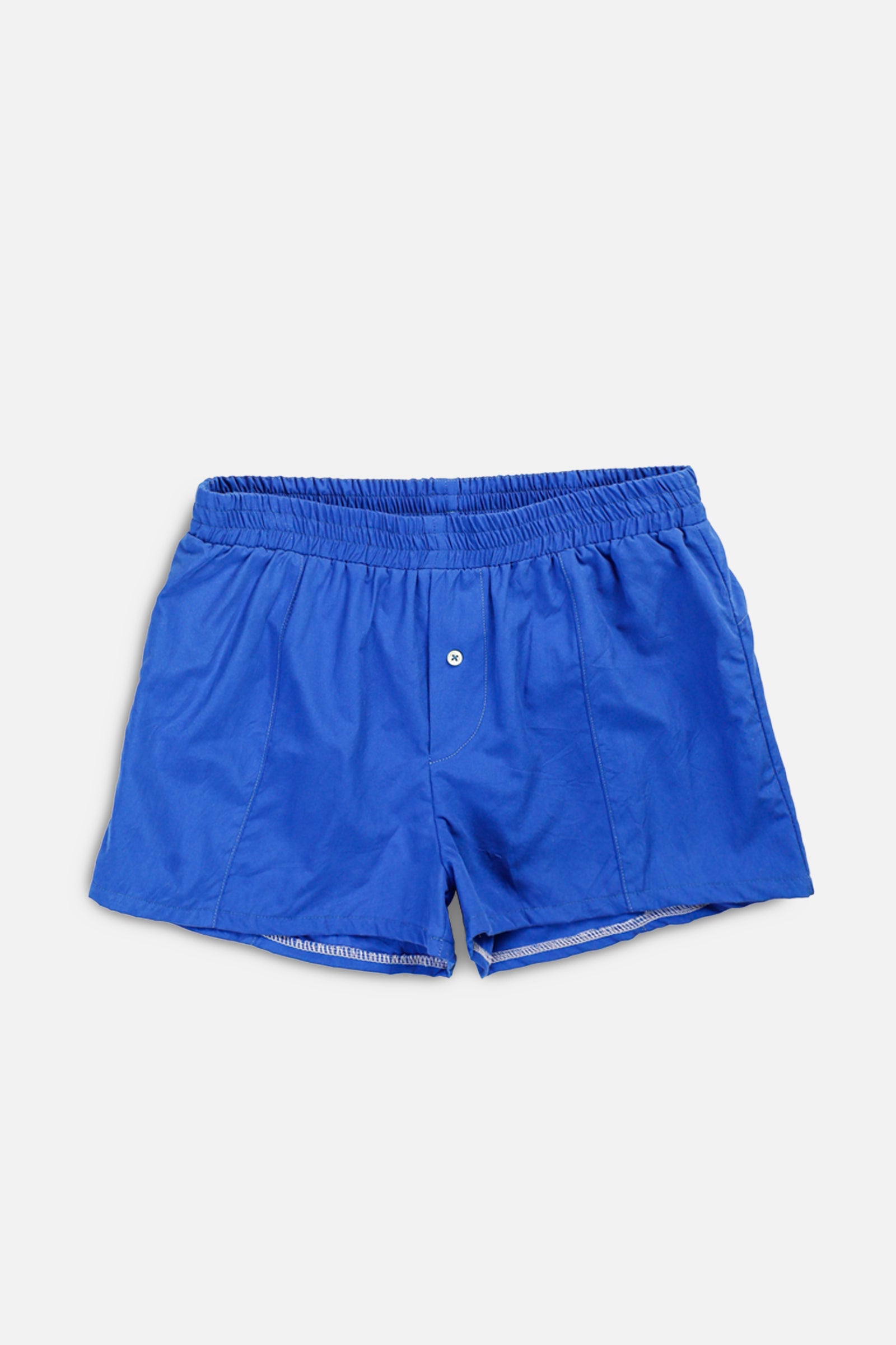 Rework Oxford Mini Boxer Shorts - S-BOTTOMS-vendor-unknown-S-Frankie Collective Rare Vintage Streetwear Reworks