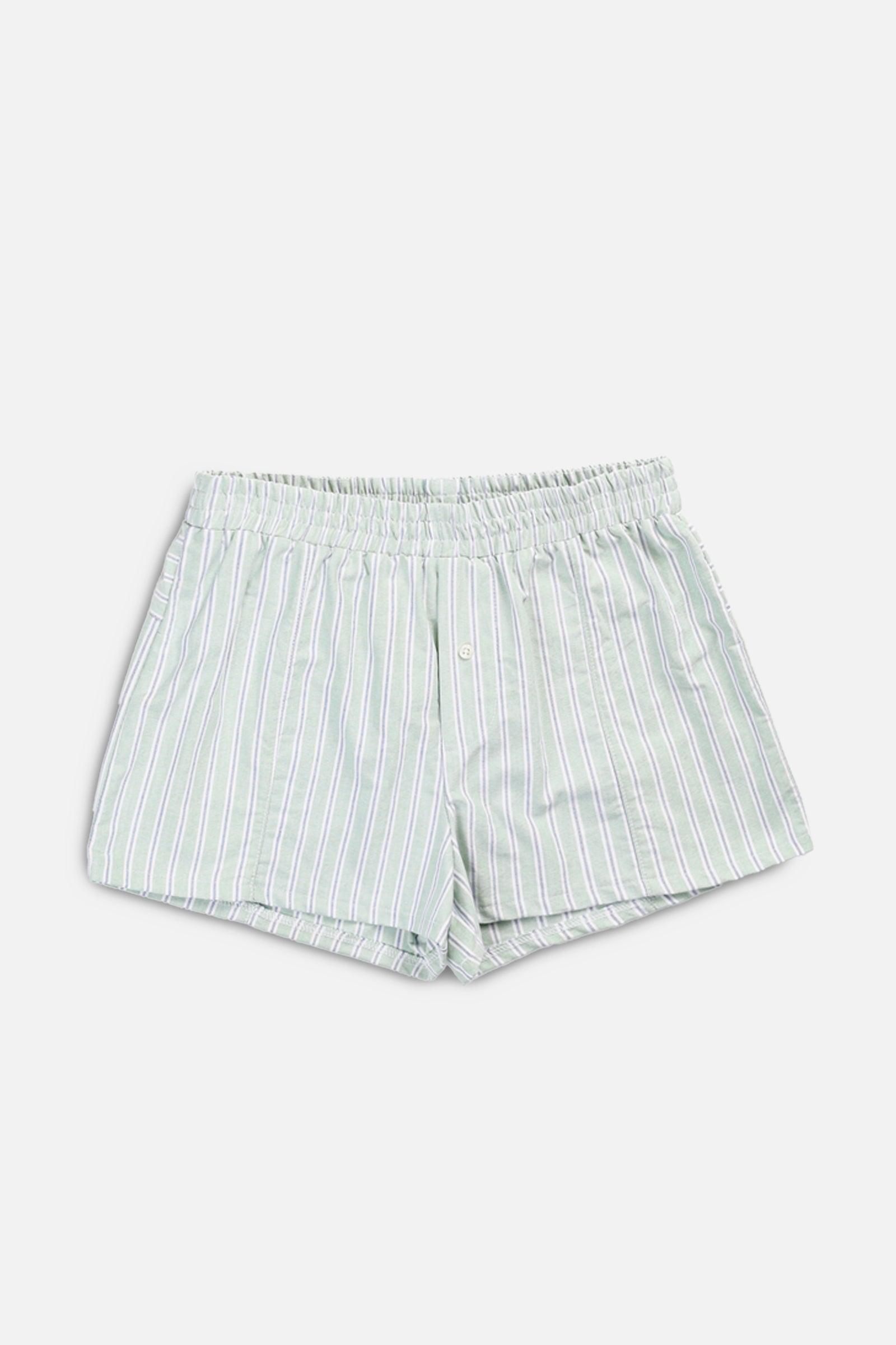 Rework Oxford Mini Boxer Shorts - S-BOTTOMS-vendor-unknown-S-Frankie Collective Rare Vintage Streetwear Reworks